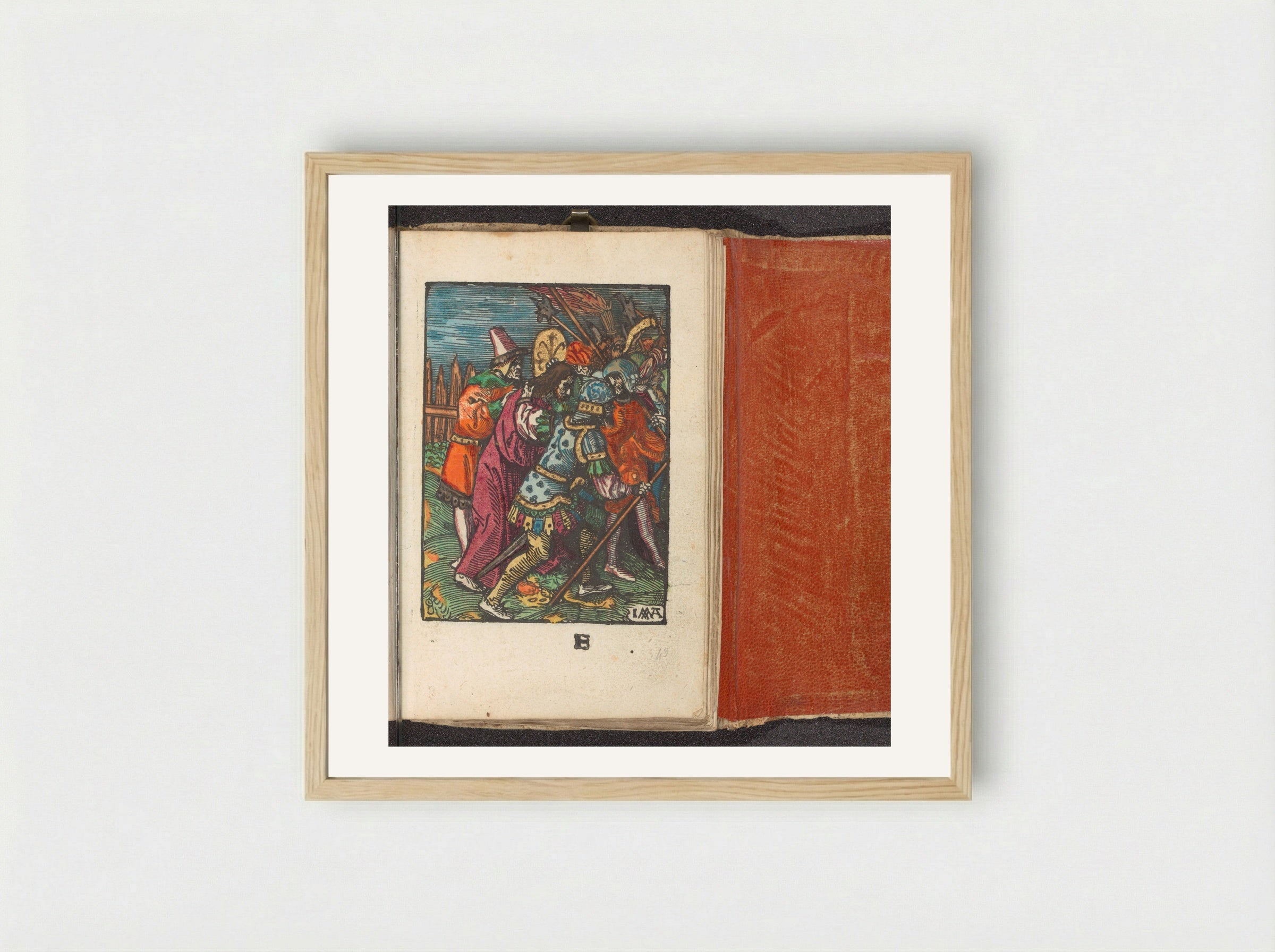 Gevangenneming (The Arrest of Christ) - Doen Pietersz. - Framed Print Wood