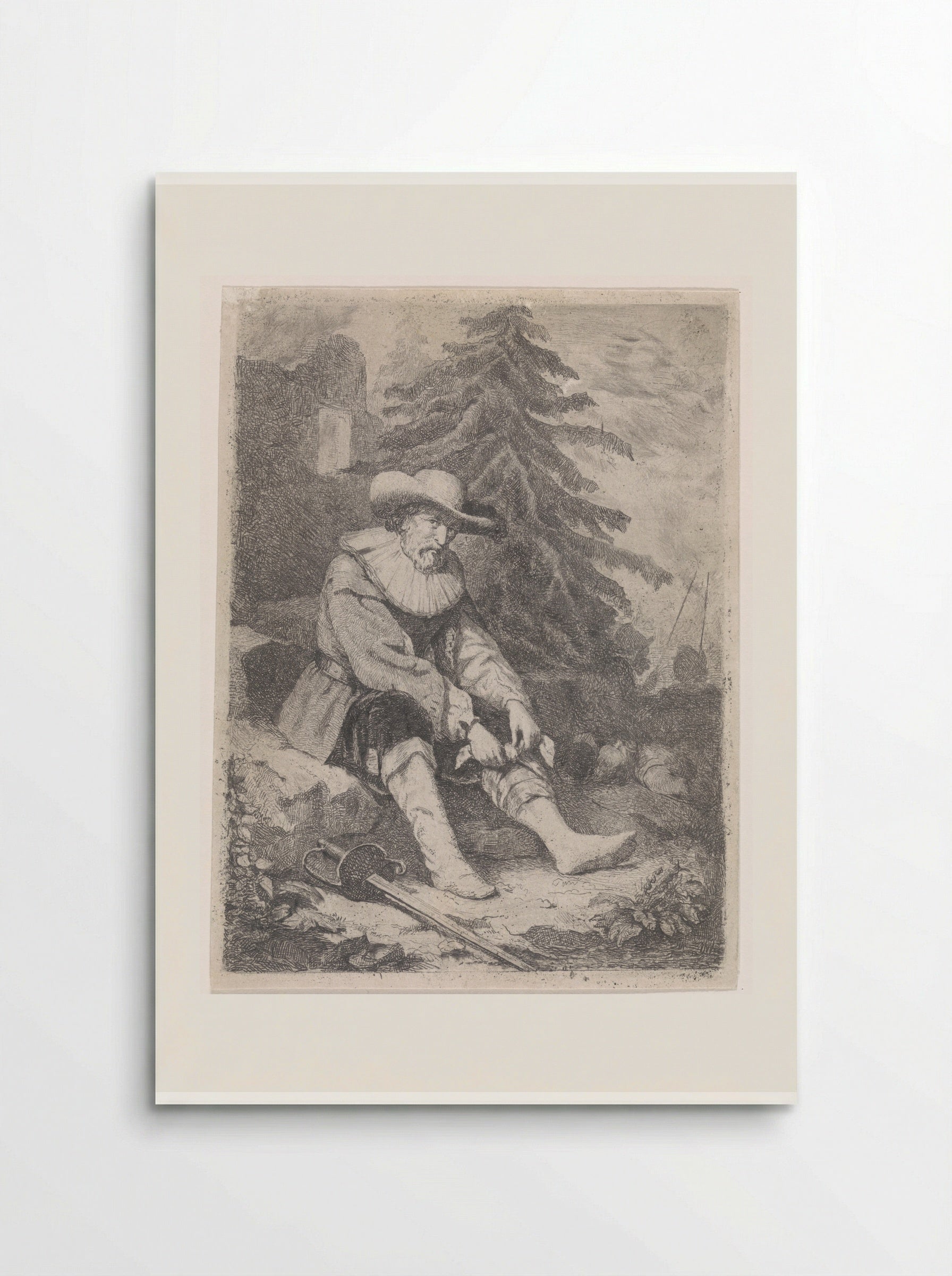 Gewonde krijgsman (Wounded Soldier) - David van der Kellen - Poster