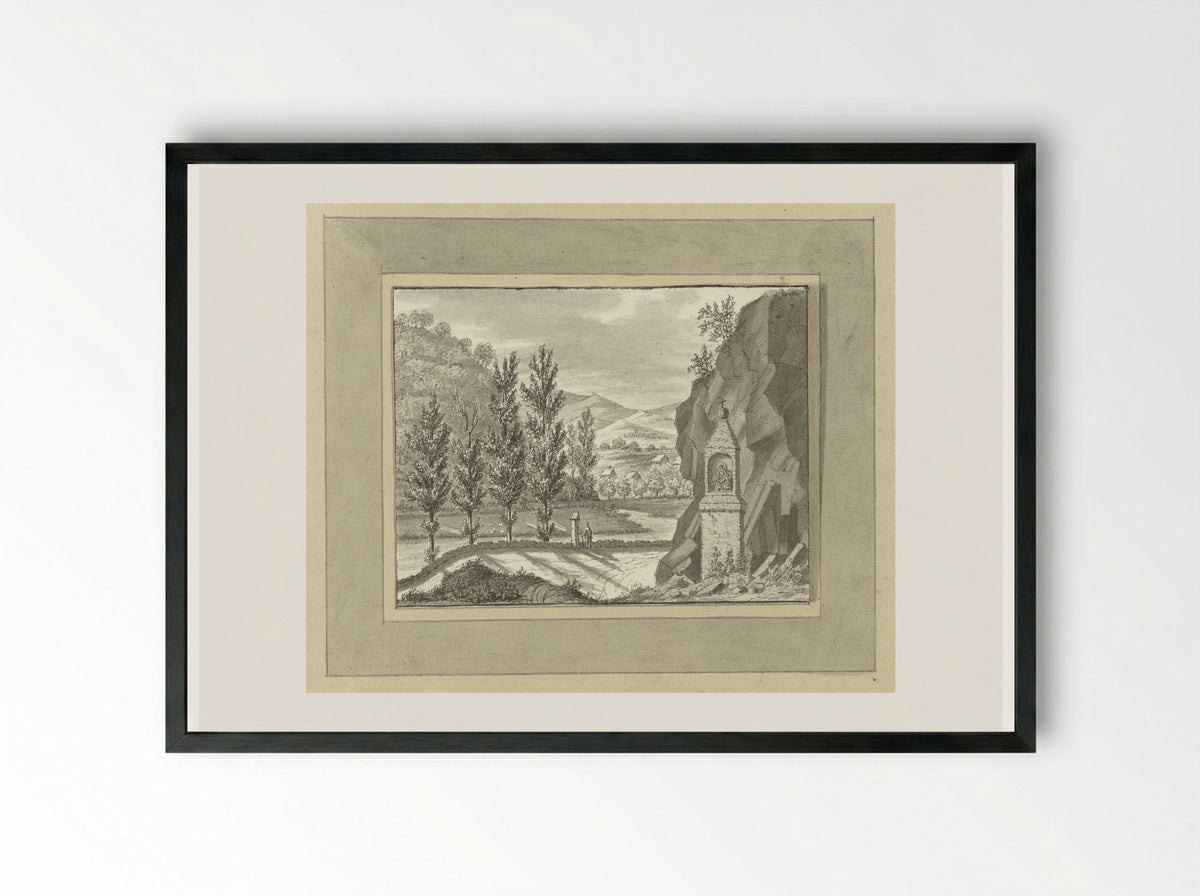 Gezicht bij Oberhademar in 't Nassausche - Ernst Willem Jan Bagelaar - Framed Print Black