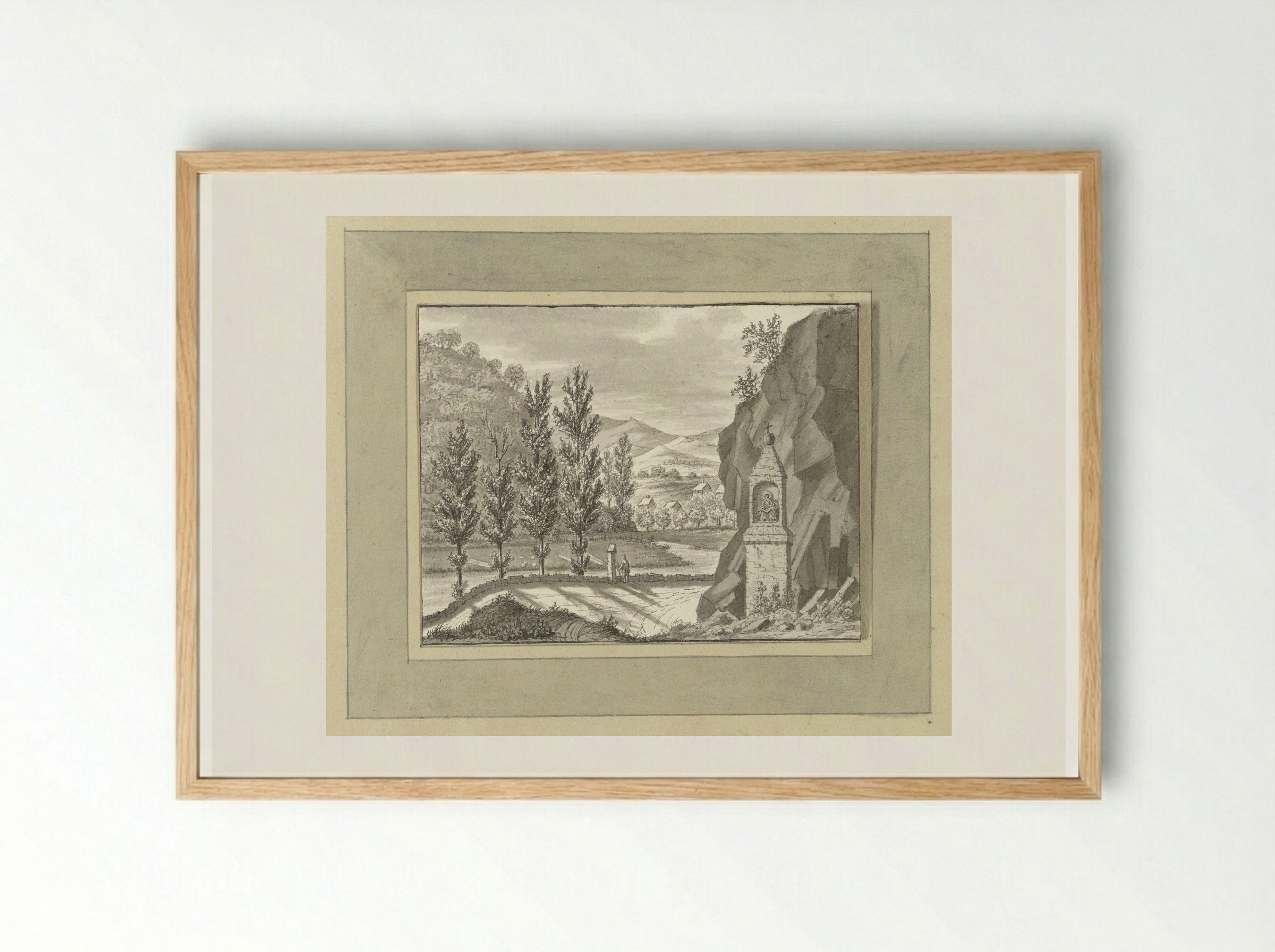 Gezicht bij Oberhademar in 't Nassausche - Ernst Willem Jan Bagelaar - Framed Print Wood
