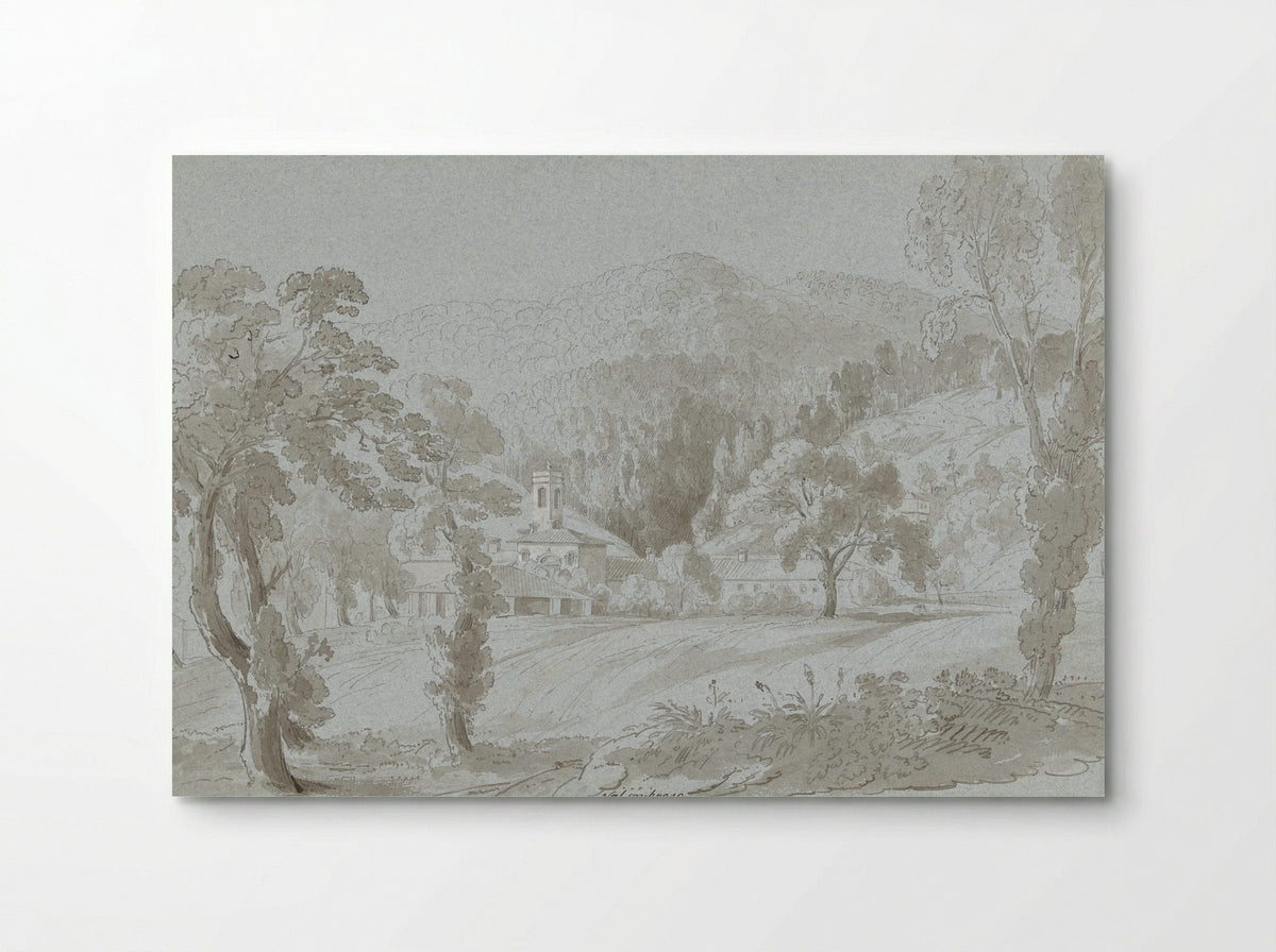 Gezicht bij Vallombrosa, ten oosten van Florence - Hugh William Williams - Poster