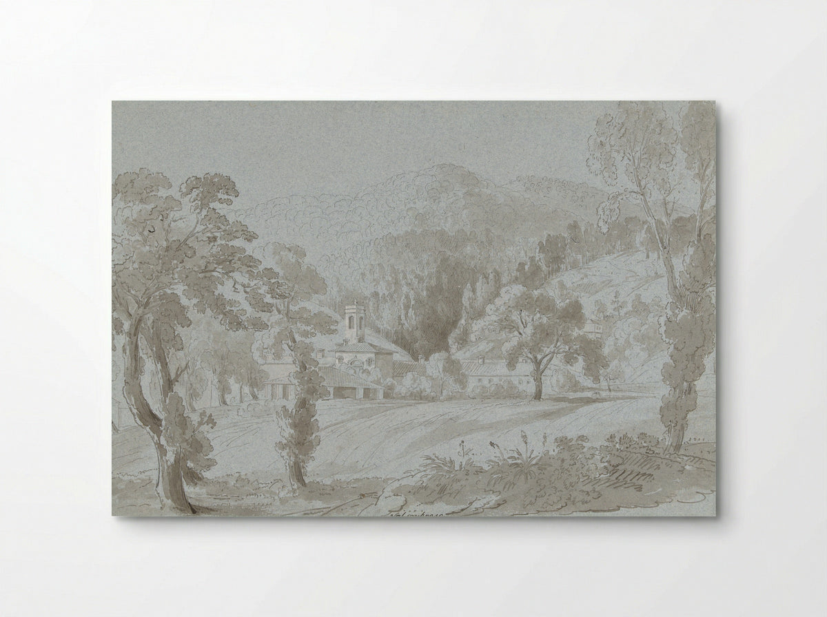 Gezicht bij Vallombrosa, ten oosten van Florence - Hugh William Williams - Poster