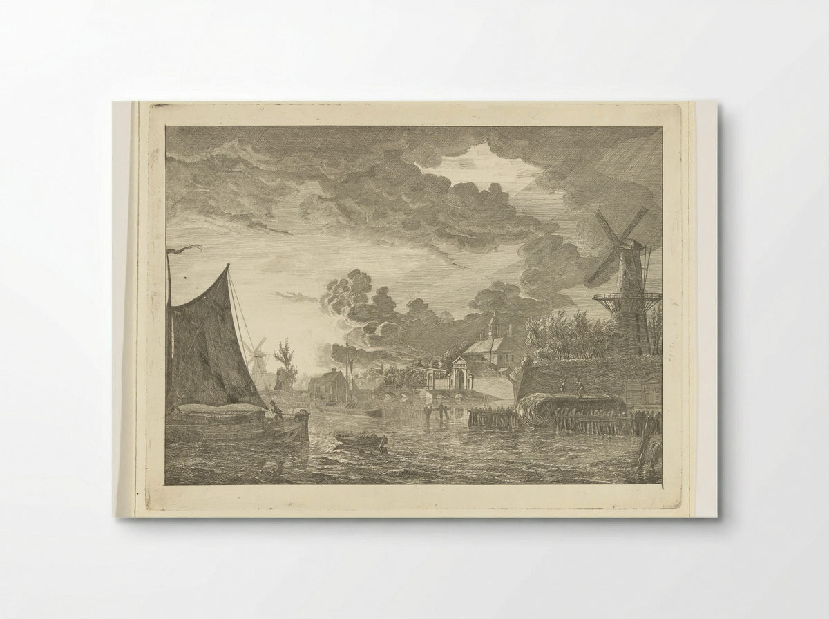 Gezicht buiten de Utrechtse Poort - Johannes Ludovicus van den Bos - Poster