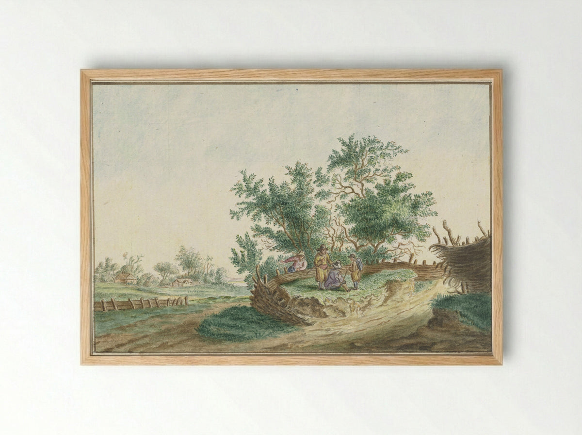 Gezicht in Gelderland - Pieter Remmers - Framed Print Wood