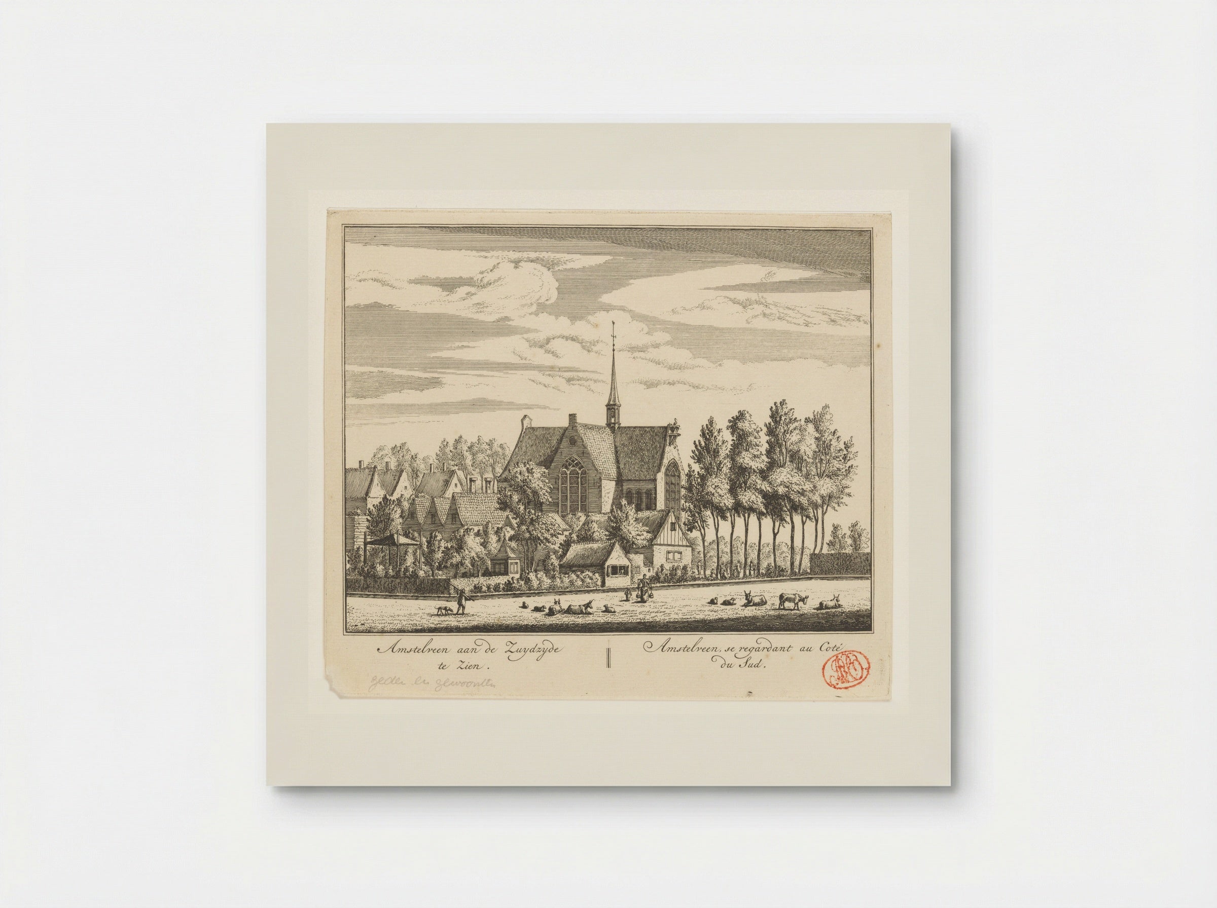 Gezicht op Amstelveen - Abraham Rademaker - Poster