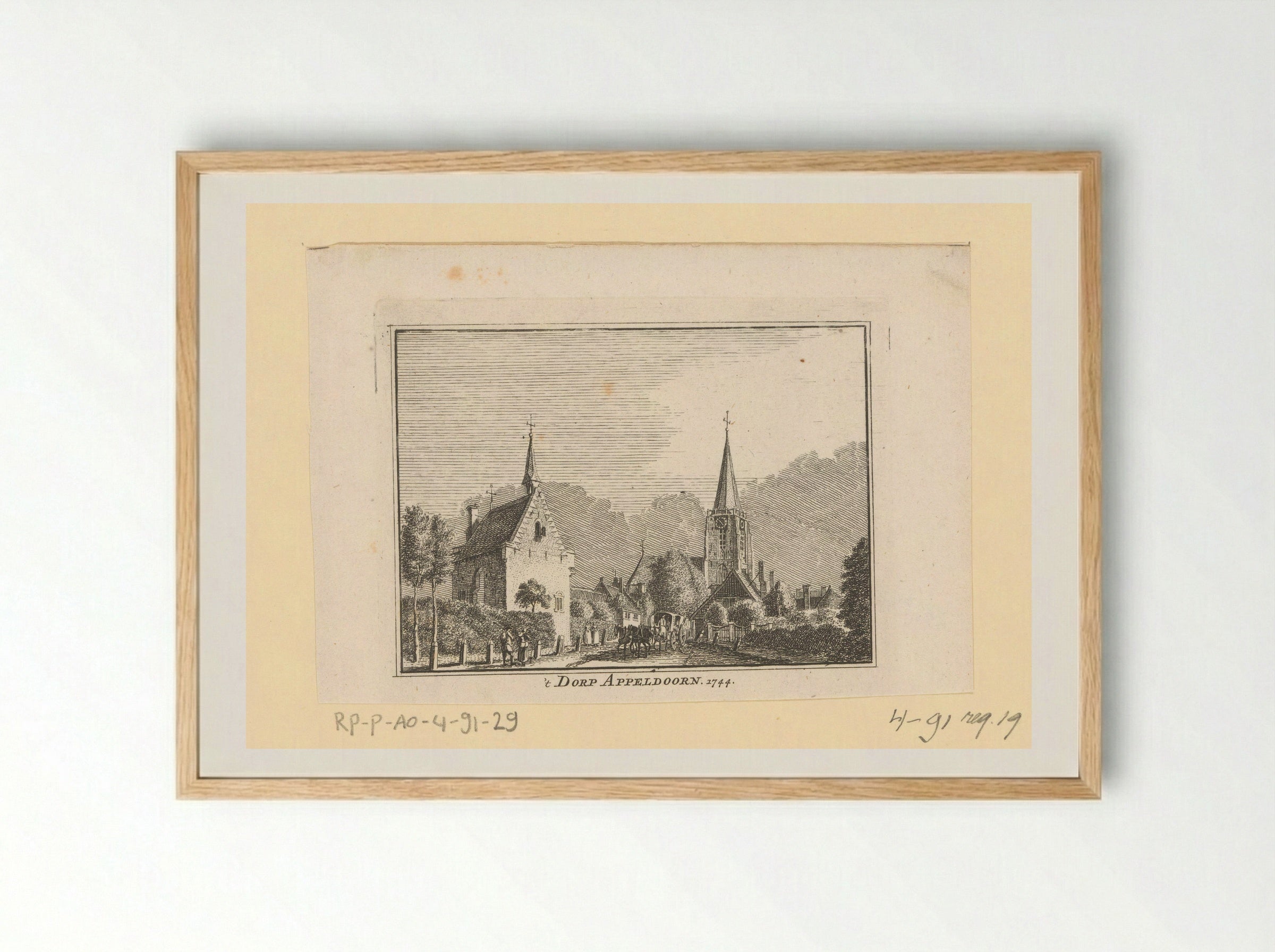 Gezicht op Apeldoorn - Hendrik Spilman - Framed Print Wood