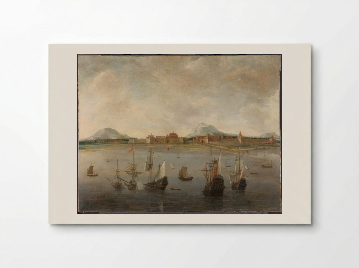 Gezicht op Batavia - Hendrick Jacobsz. Dubbels - Poster