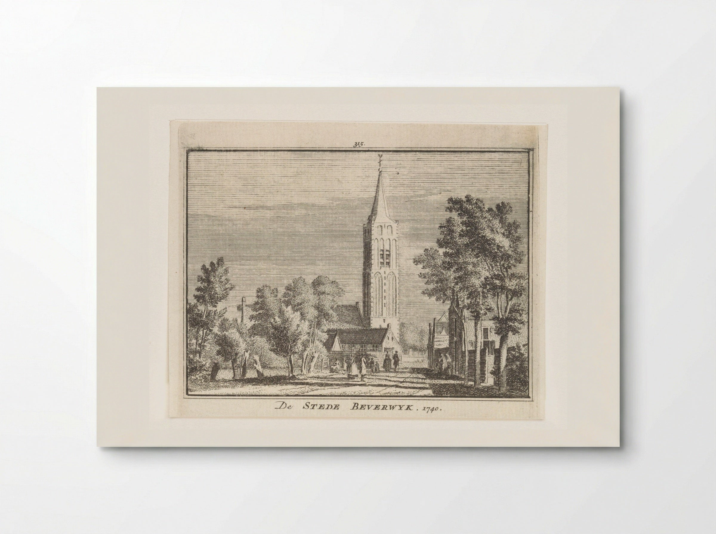 Gezicht op Beverwijk - Hendrik Spilman - Poster