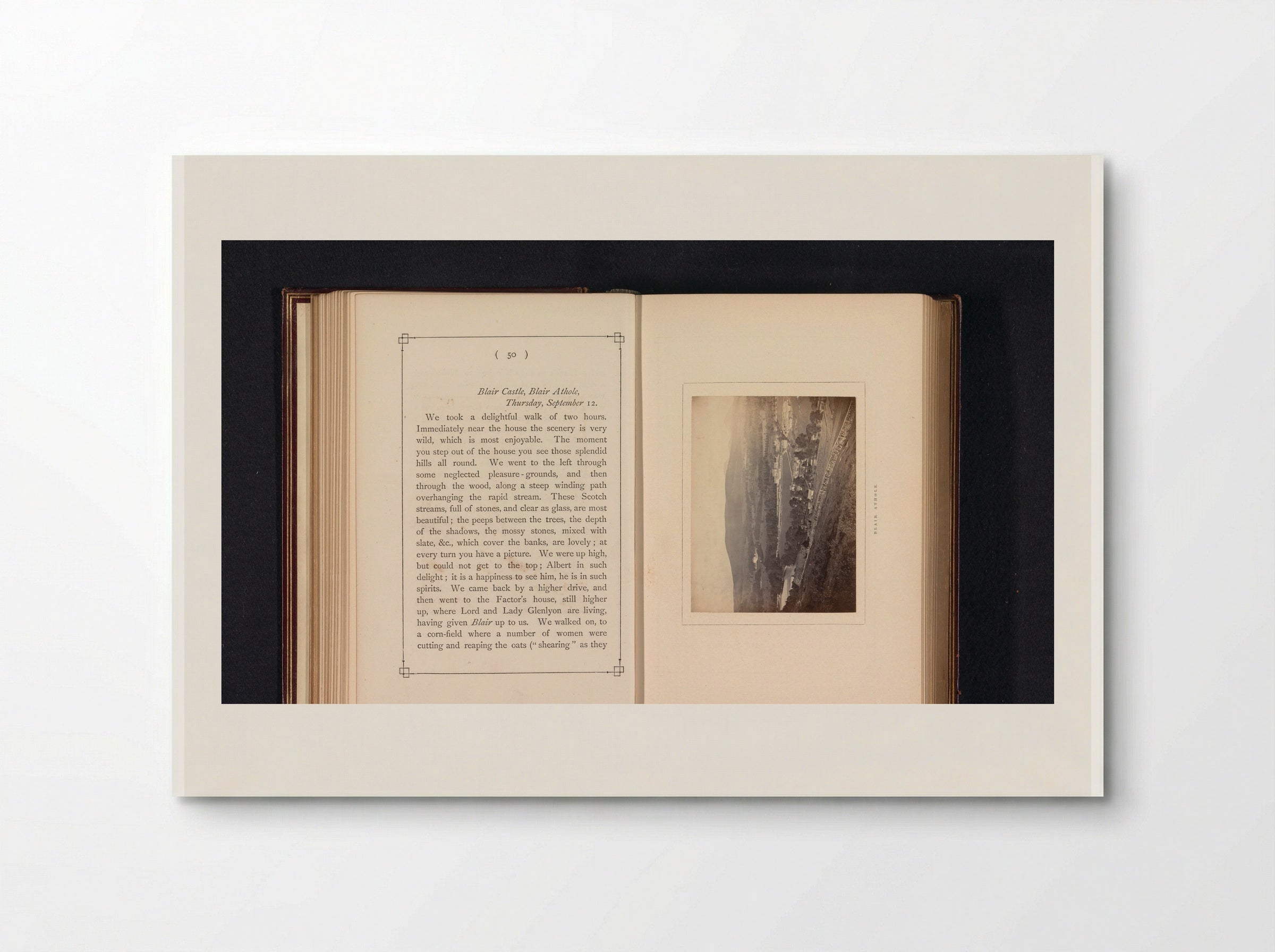 Gezicht op Blair Atholl - George Washington Wilson - Poster