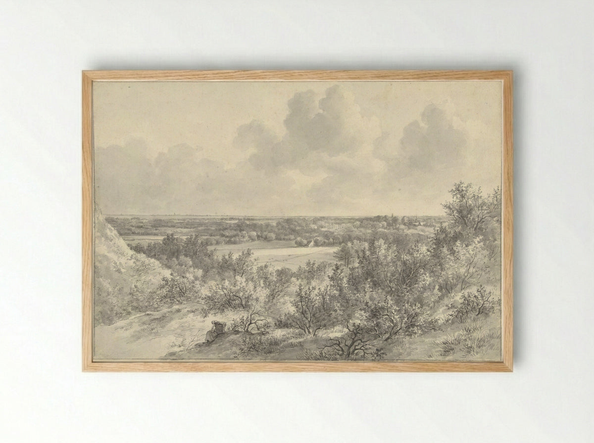 Gezicht op Bloemendaal, vanaf Zomerzorg - Gerrit Jan Michaëlis - Framed Print Wood