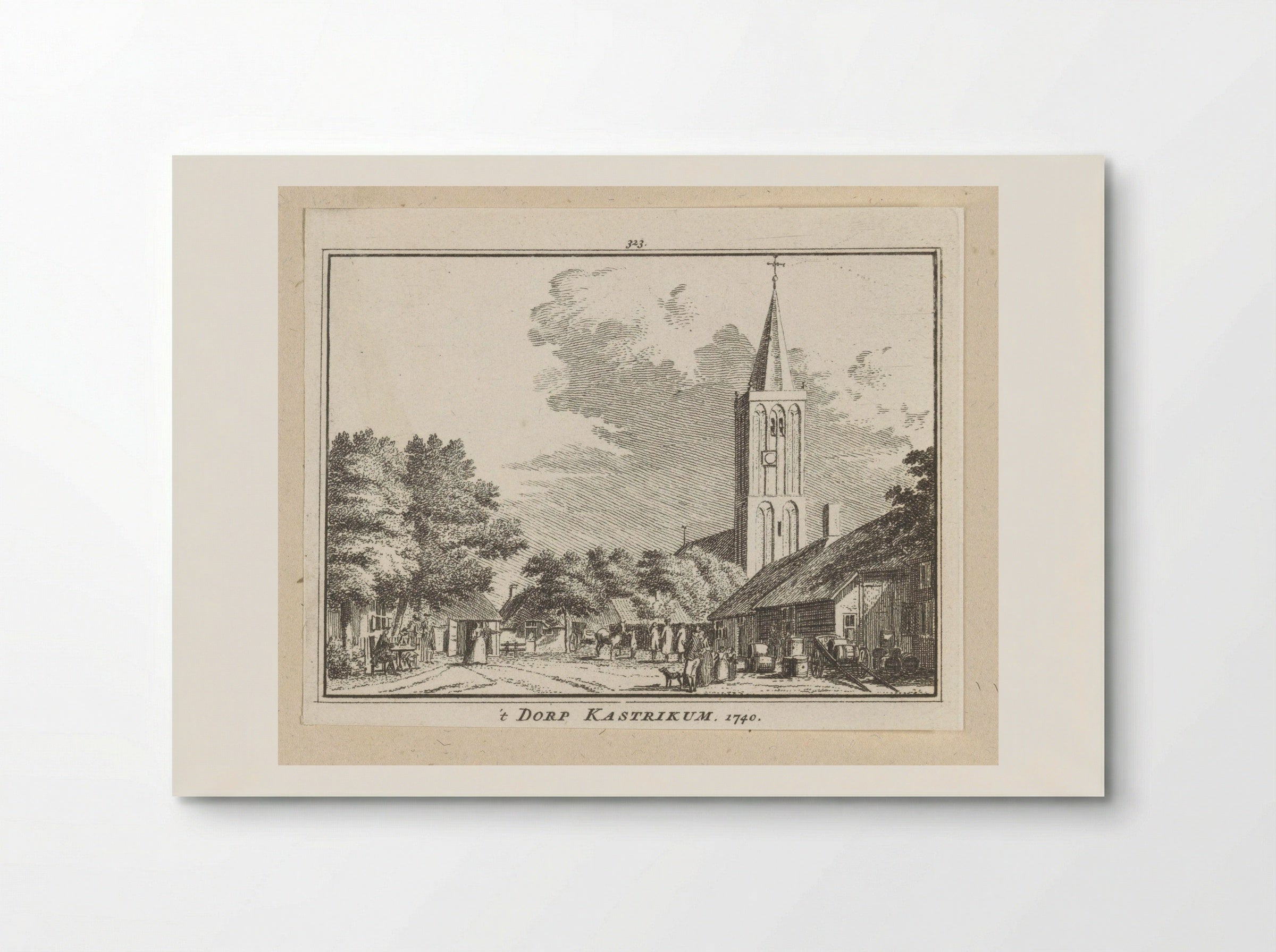 Gezicht op Castricum - Hendrik Spilman - Poster