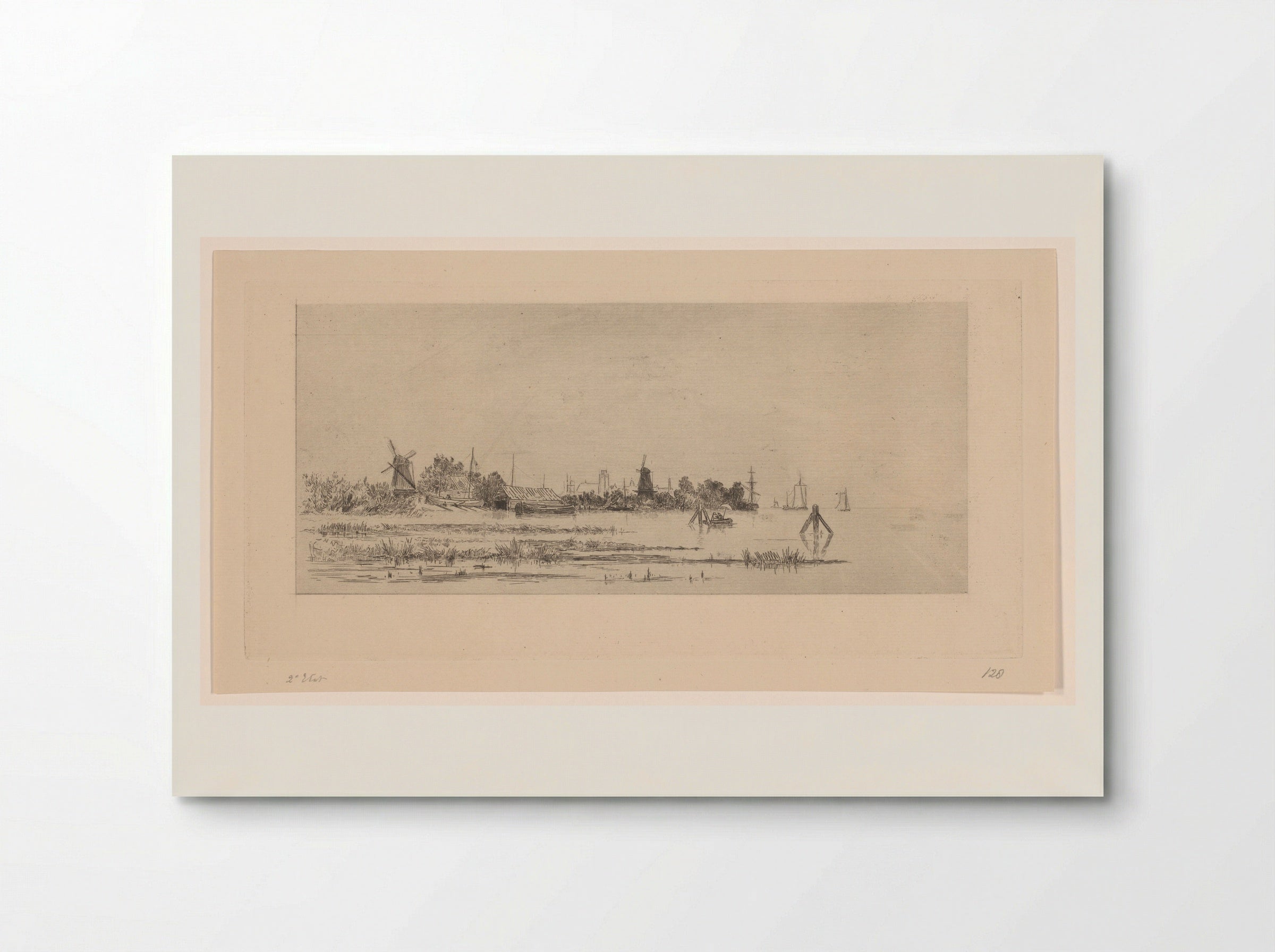 Gezicht op Dordrecht - Carel Nicolaas Storm van 's-Gravesande - Poster