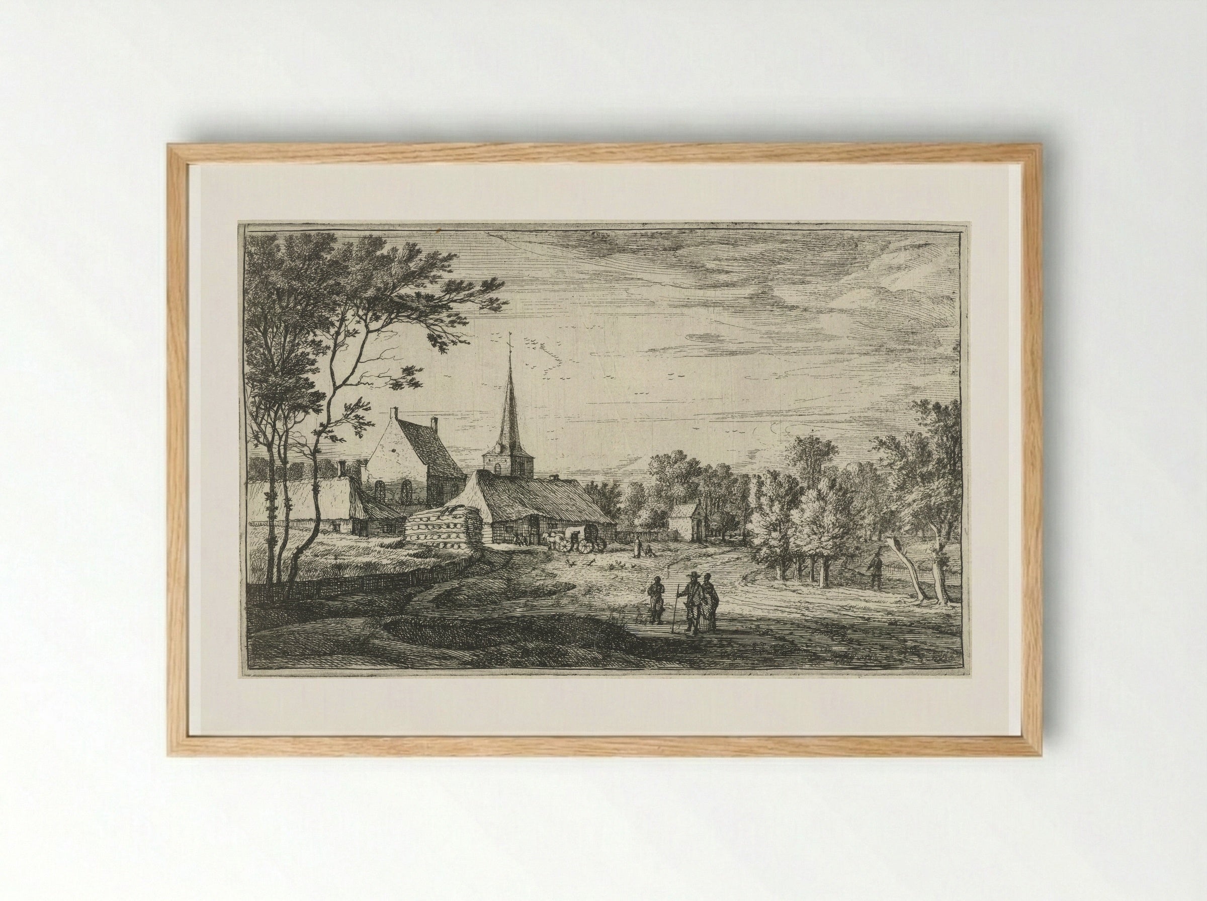Gezicht op Heesbeen - Roelant Roghman - Framed Print Wood