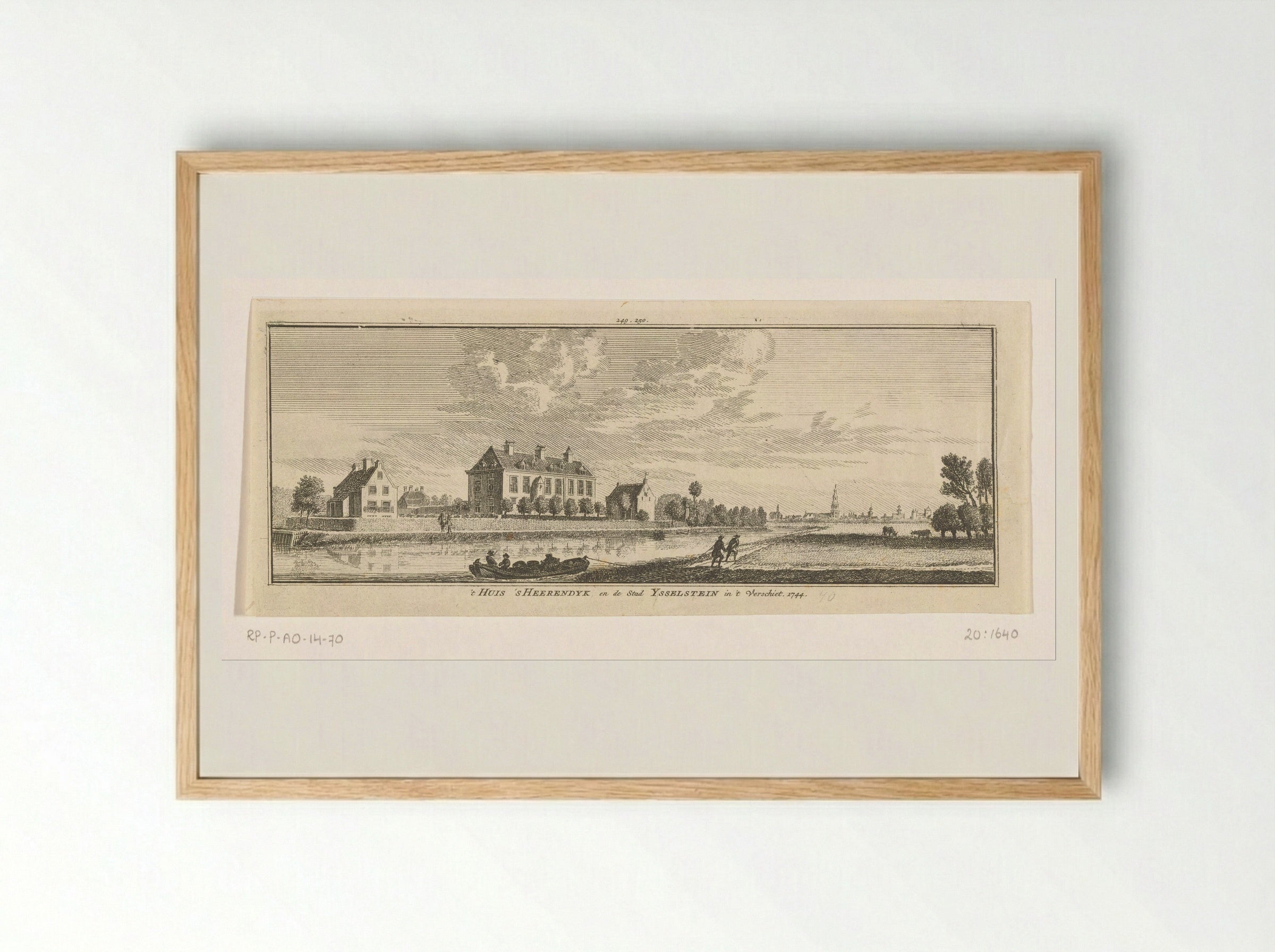 Gezicht op Huis 's Heerendijk - Hendrik Spilman - Framed Print Wood