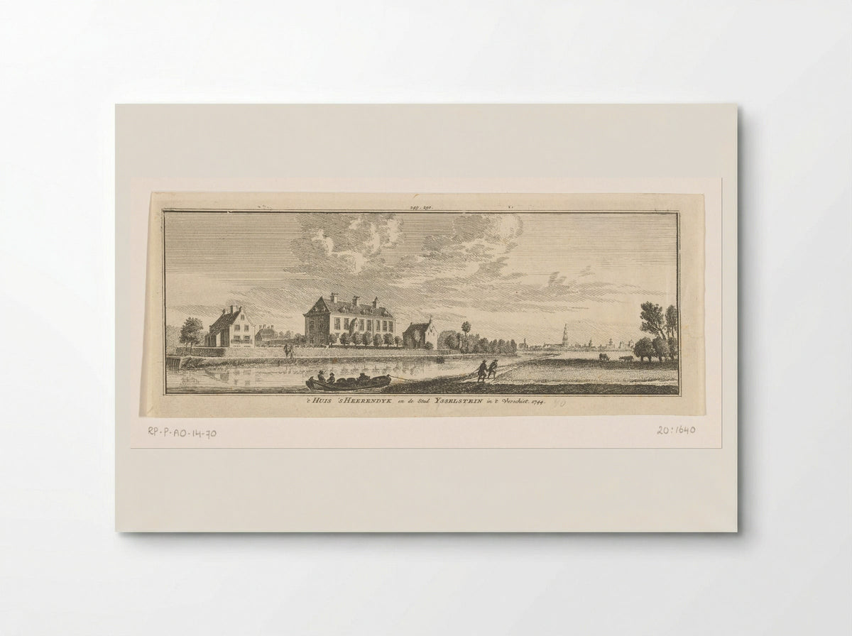 Gezicht op Huis 's Heerendijk - Hendrik Spilman - Poster