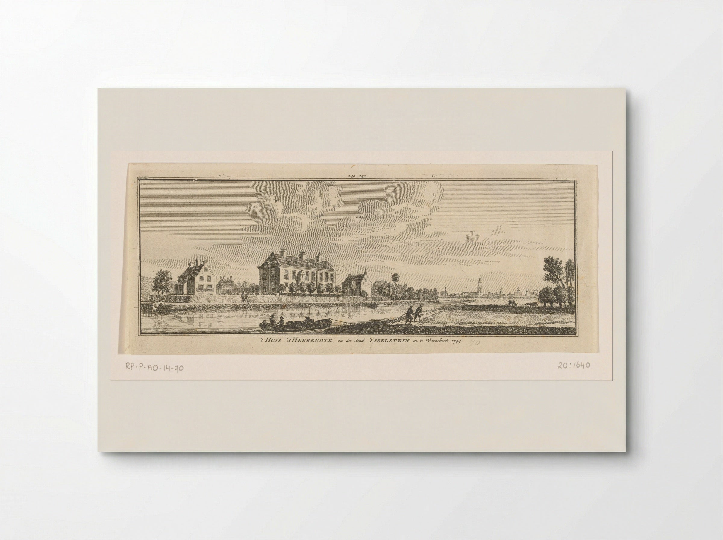 Gezicht op Huis 's Heerendijk - Hendrik Spilman - Poster