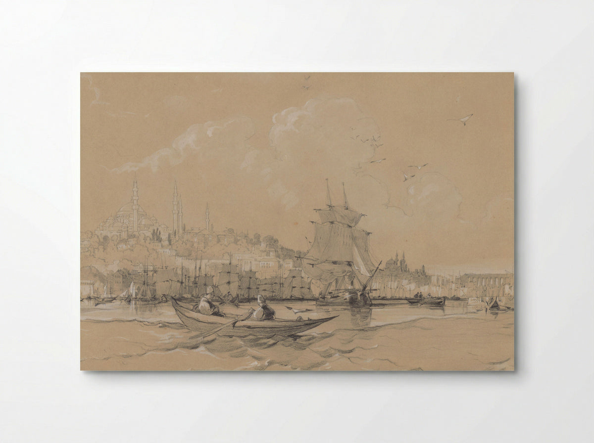 Gezicht op Istanbul, de oude stad, vanaf de Gouden Hoorn - Coke Smyth - Poster