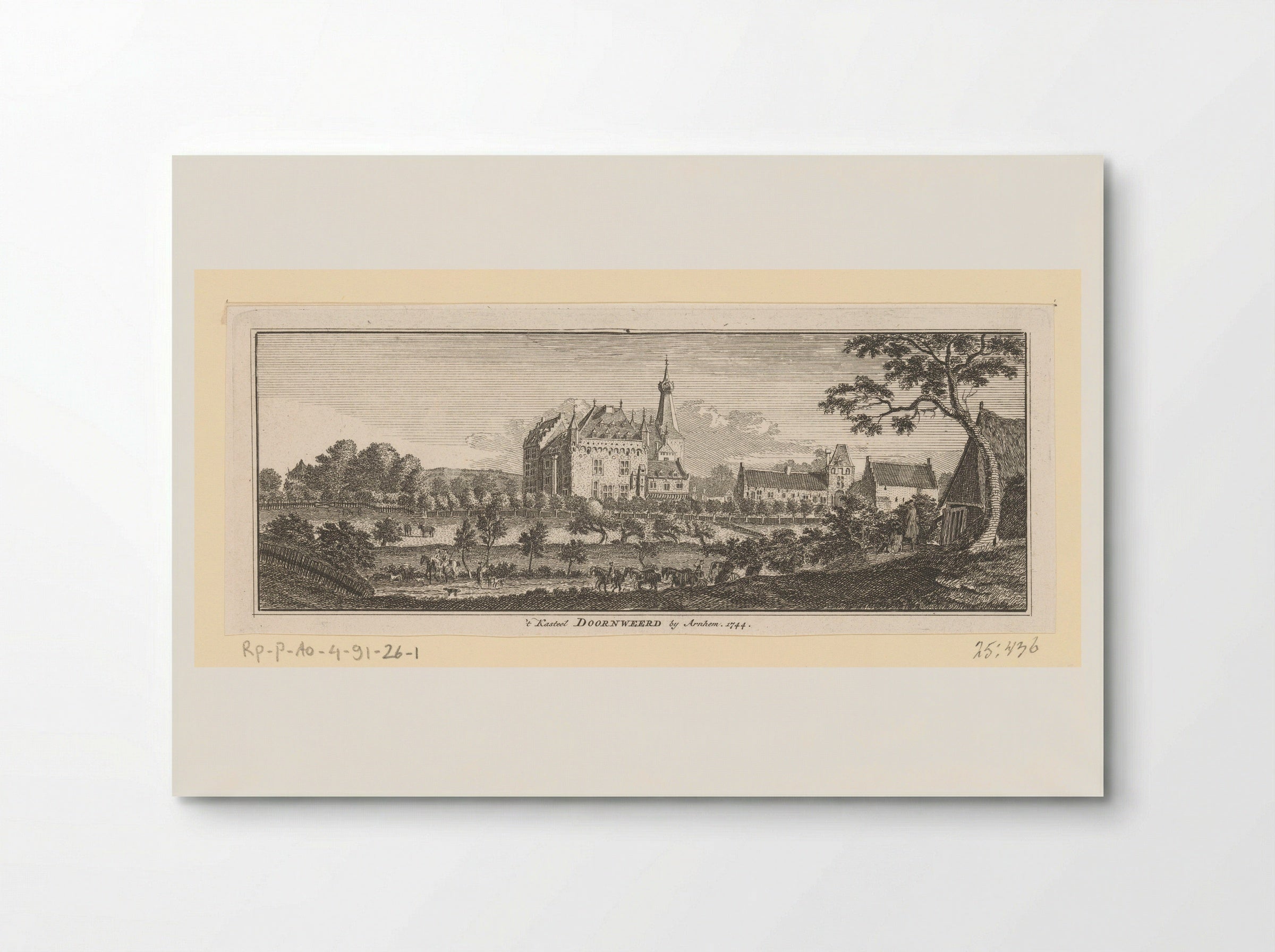 Gezicht op Kasteel Doorwerth - Hendrik Spilman - Poster