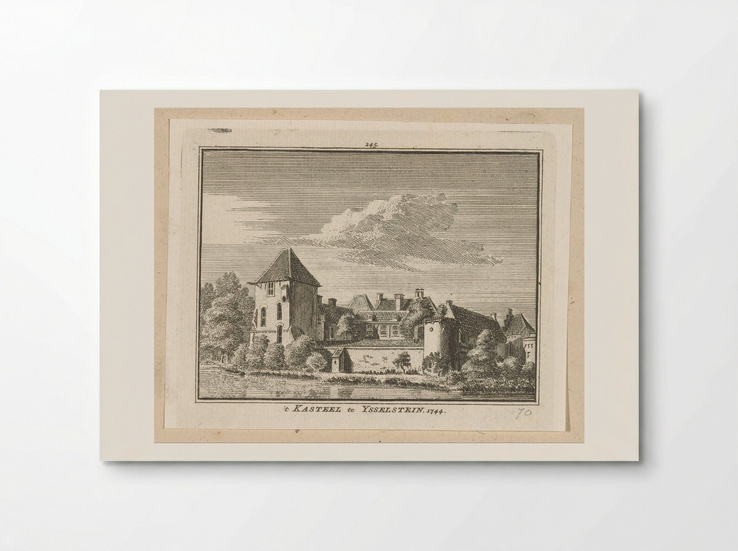 Gezicht op Kasteel IJsselstein - Hendrik Spilman - Poster