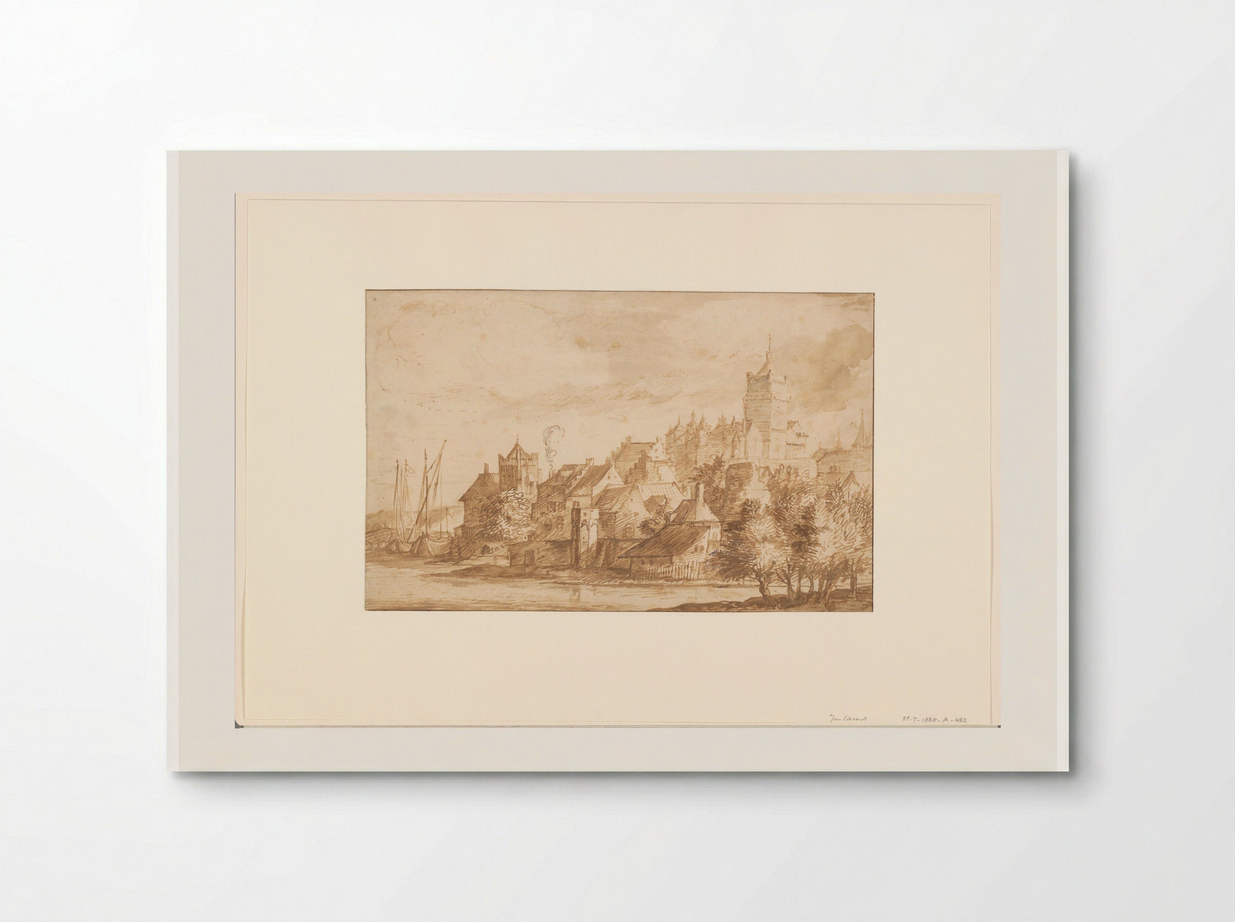 Gezicht op Kleef - Jan Lievens - Poster