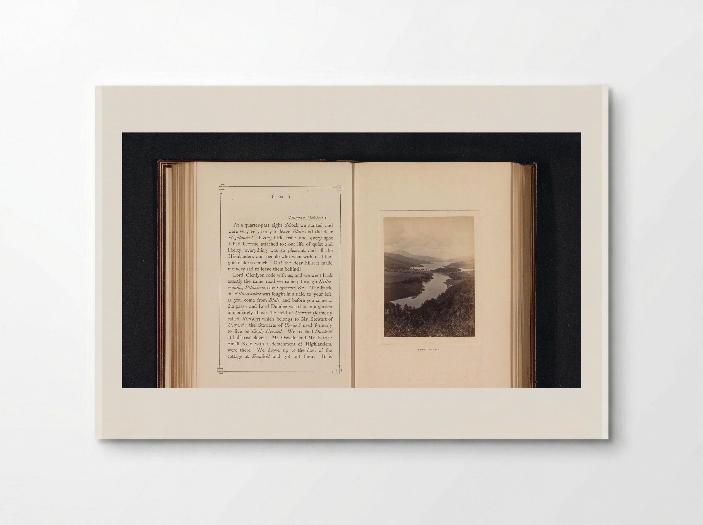 Gezicht op Loch Tummel - George Washington Wilson - Poster
