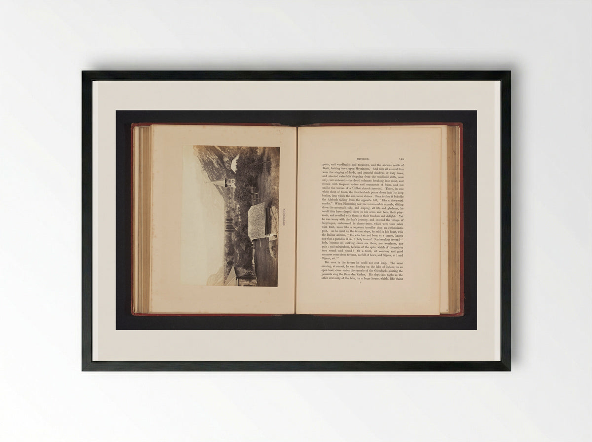 Gezicht op Meiringen - Francis Frith - Framed Print Black