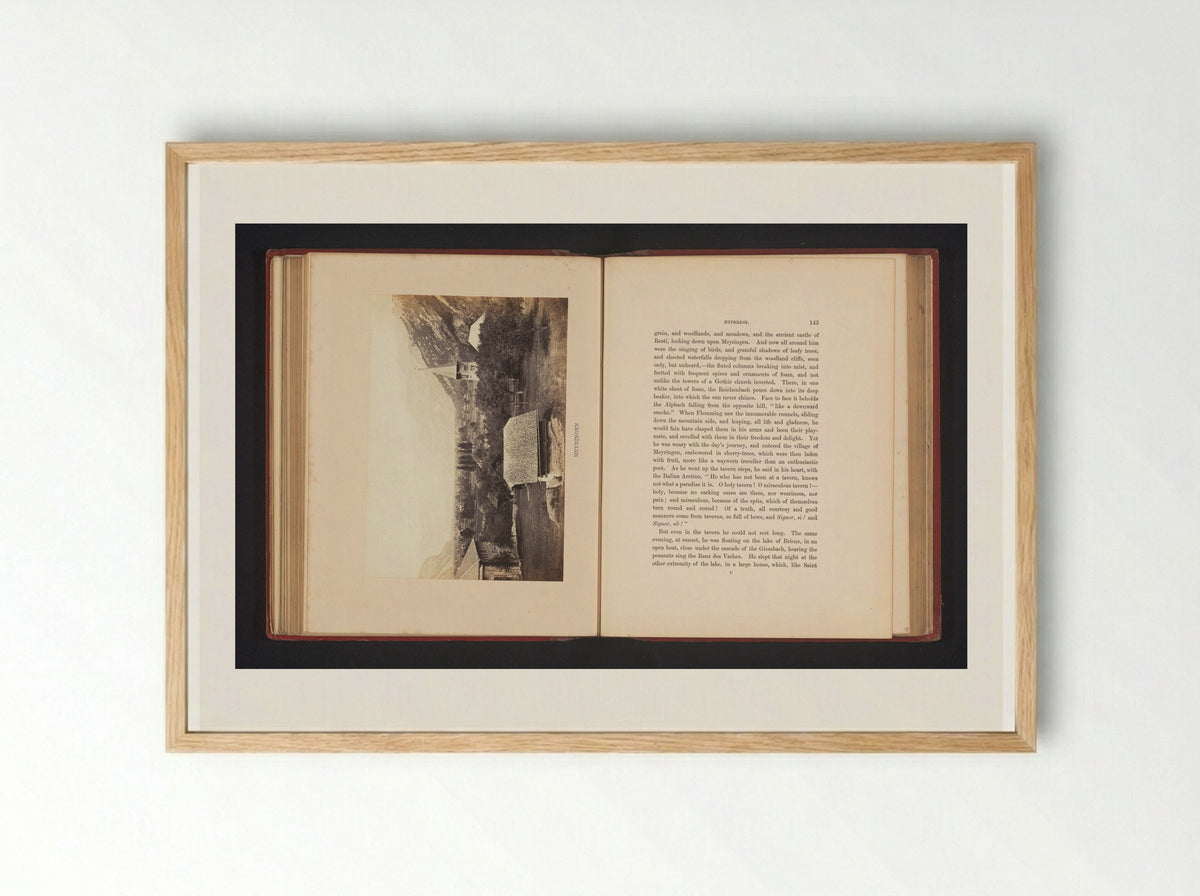 Gezicht op Meiringen - Francis Frith - Framed Print Wood
