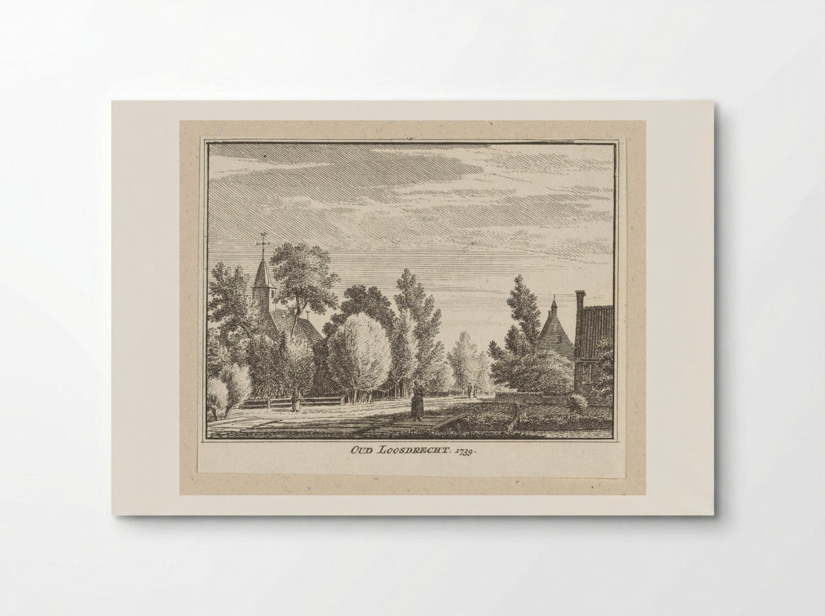 Gezicht op Oud-Loosdrecht - Hendrik Spilman - Poster