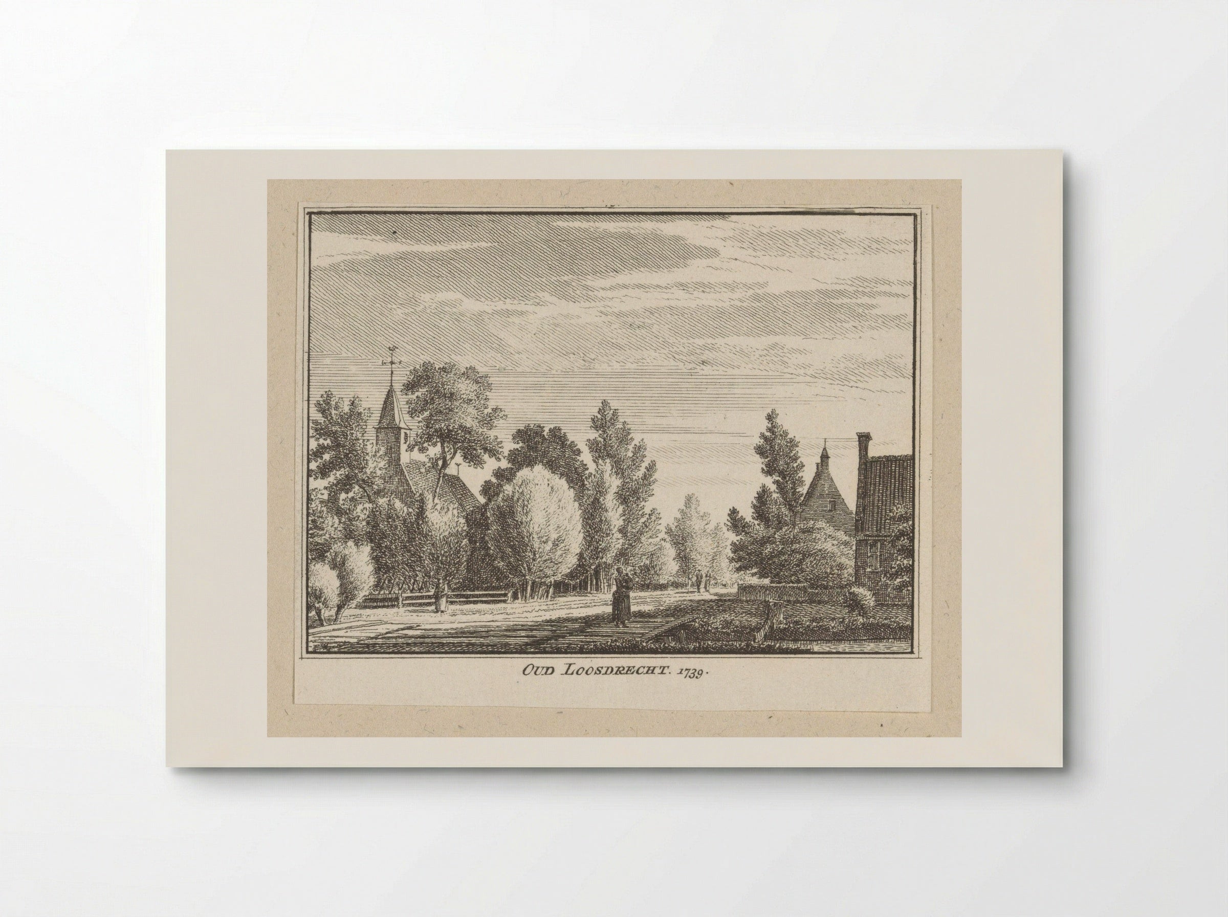 Gezicht op Oud-Loosdrecht - Hendrik Spilman - Poster