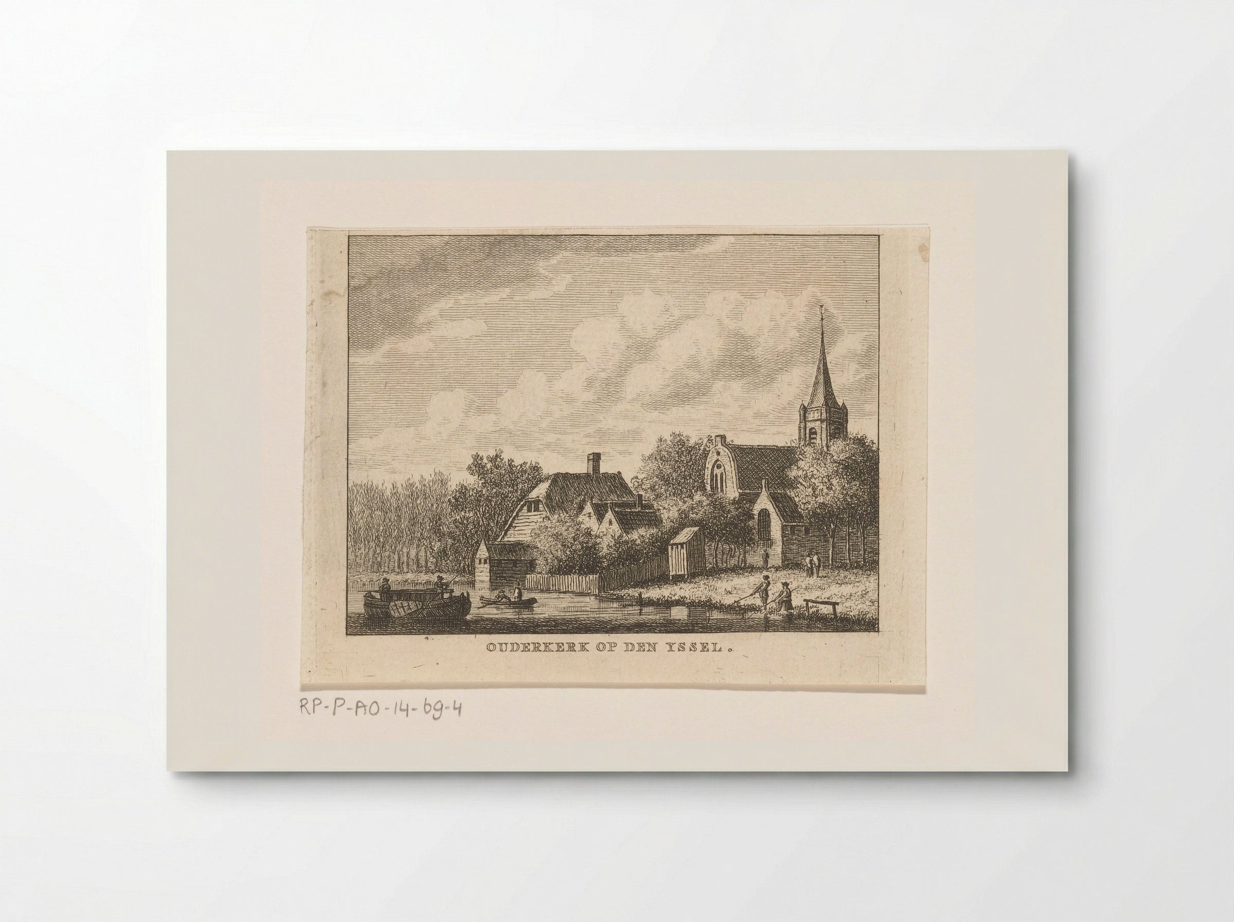 Gezicht op Ouderkerk aan den IJssel - Carel Frederik Bendorp (I) - Poster
