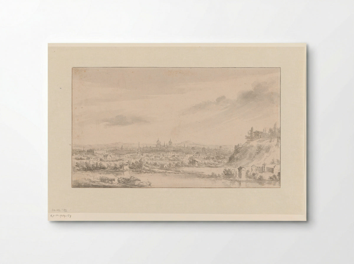 Gezicht op Rome - Jacob de Heusch - Poster