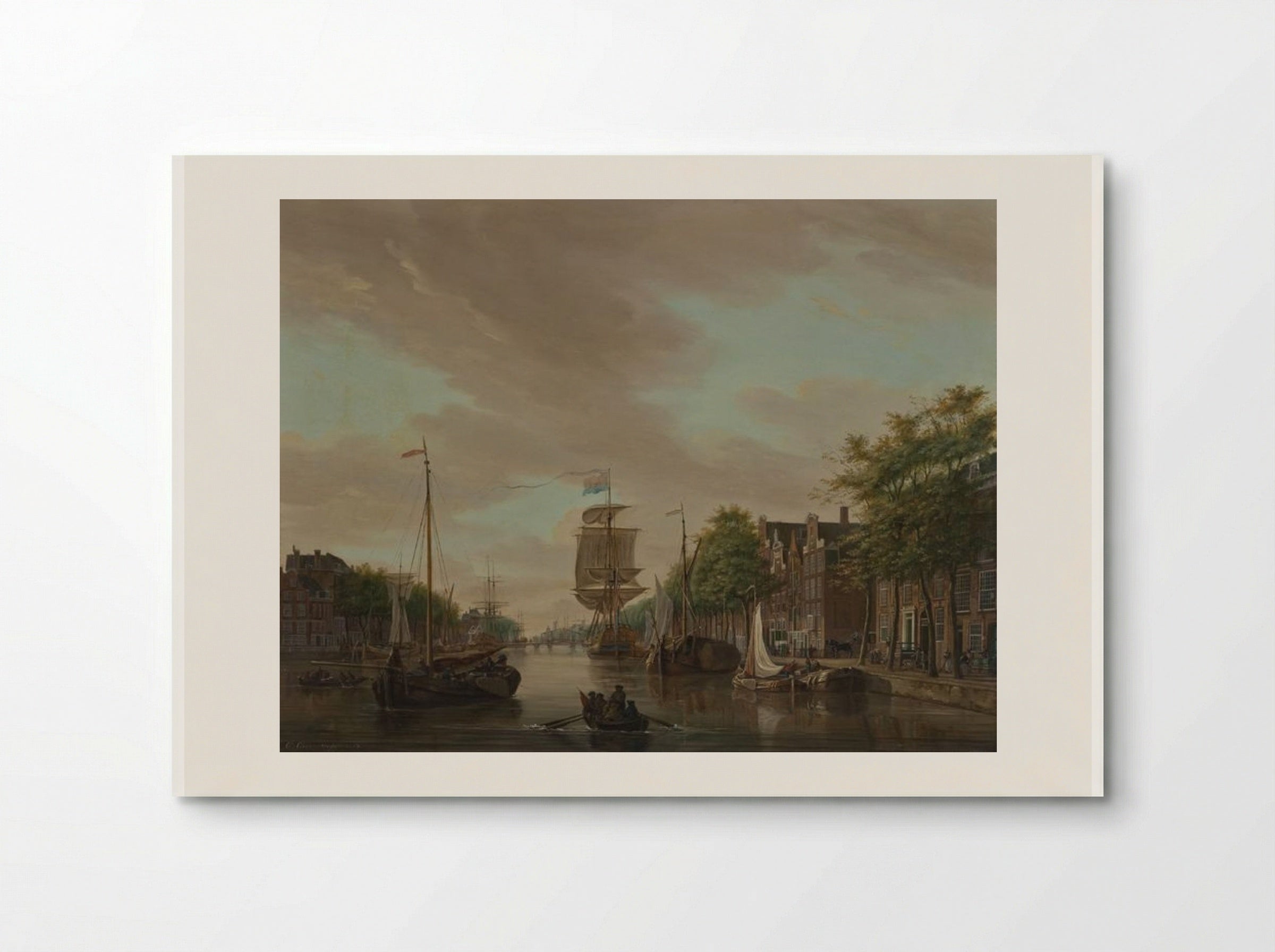 Gezicht op Rotterdam gezien vanaf de Maas - Gerrit Groenewegen - Poster