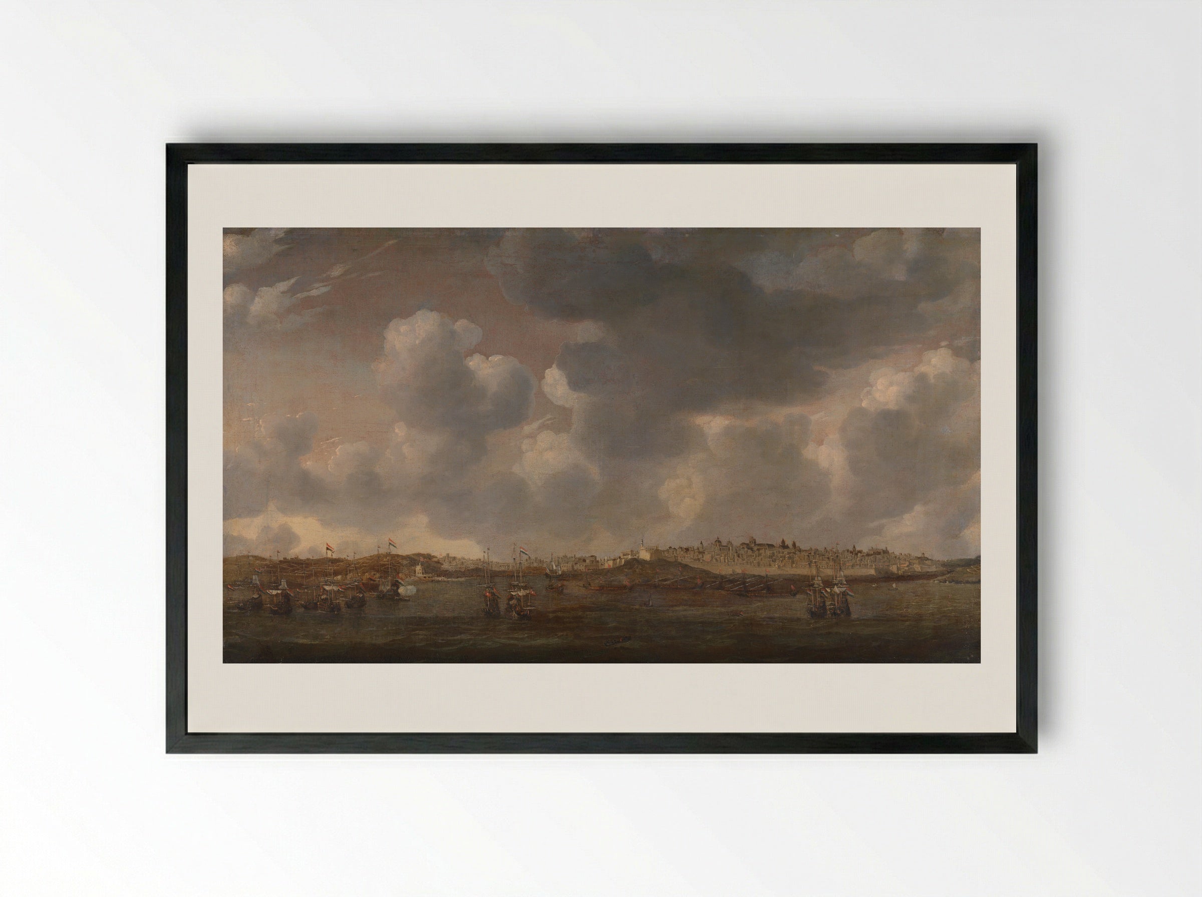 Gezicht op Salee in Marokko - Admiraliteit van Amsterdam - Framed Print Black