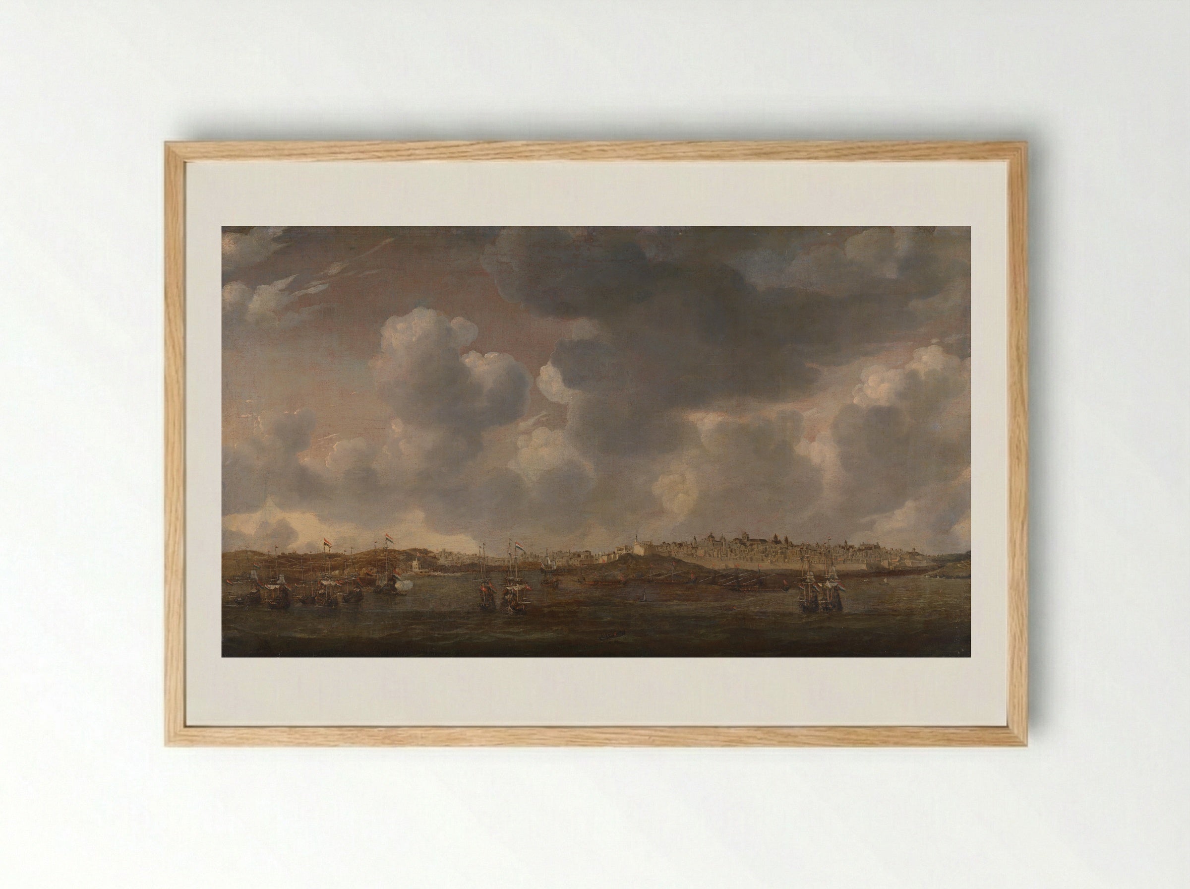 Gezicht op Salee in Marokko - Admiraliteit van Amsterdam - Framed Print Wood