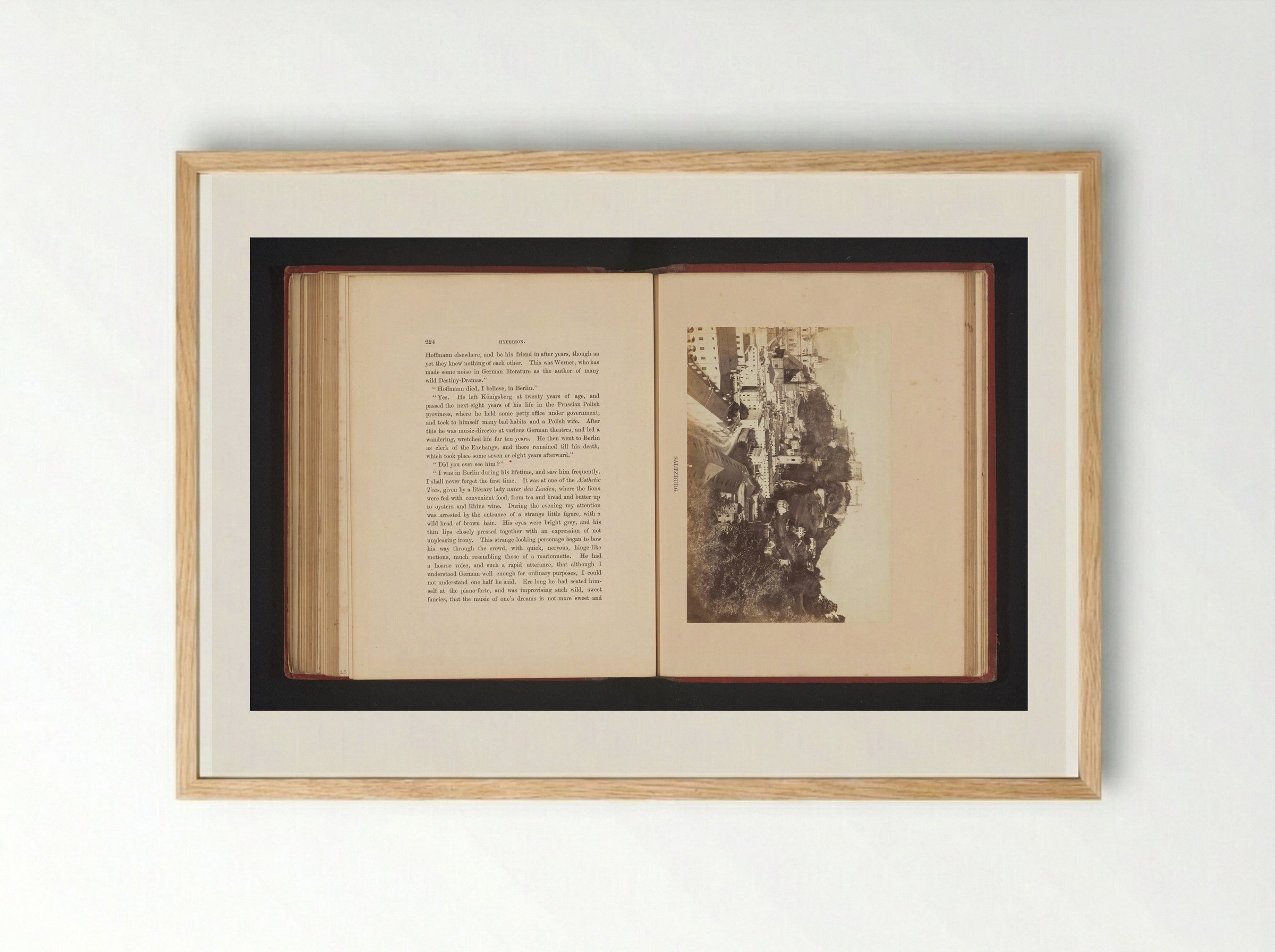 Gezicht op Salzburg - Francis Frith - Framed Print Wood