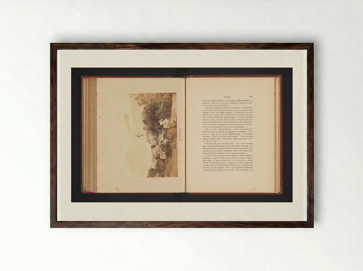 Gezicht op Sankt Wolfgang im Salzkammergut - Francis Frith - Framed Print Dark Wood