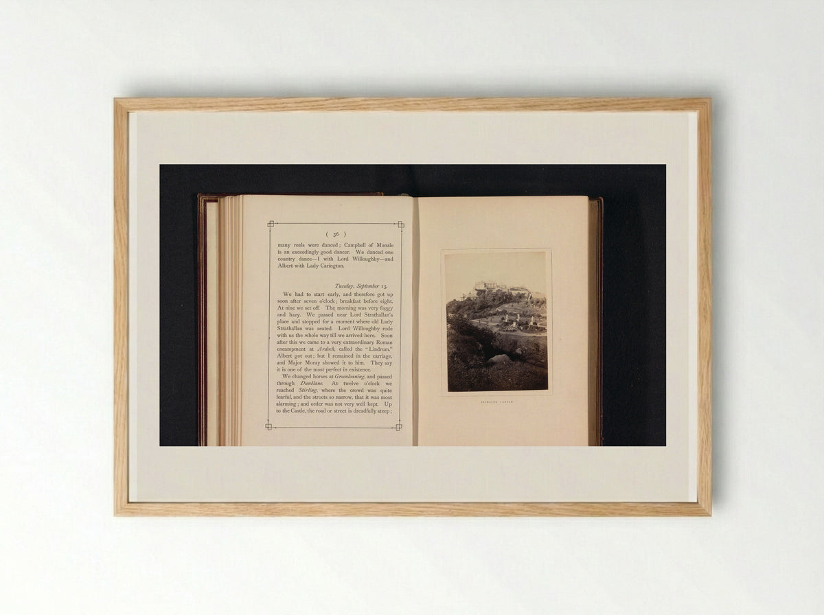 Gezicht op Stirling Castle - George Washington Wilson - Framed Print Wood