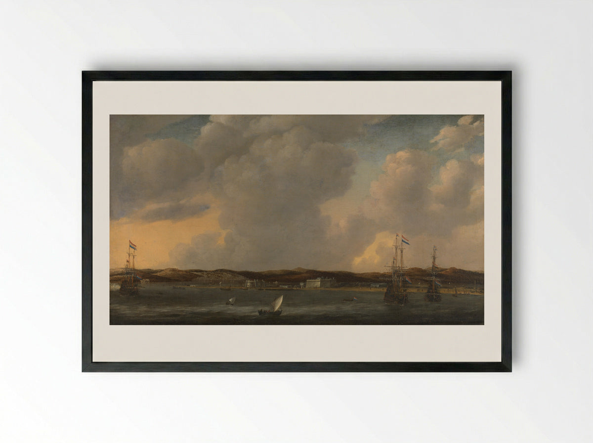 Gezicht op Tunis - Admiraliteit van Amsterdam - Framed Print Black