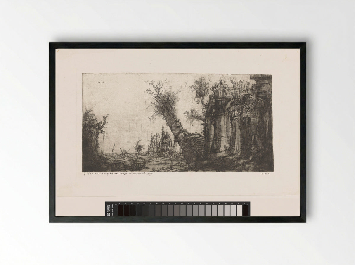 Gezicht op Utrecht - Dirkje Kuik - Framed Print Black