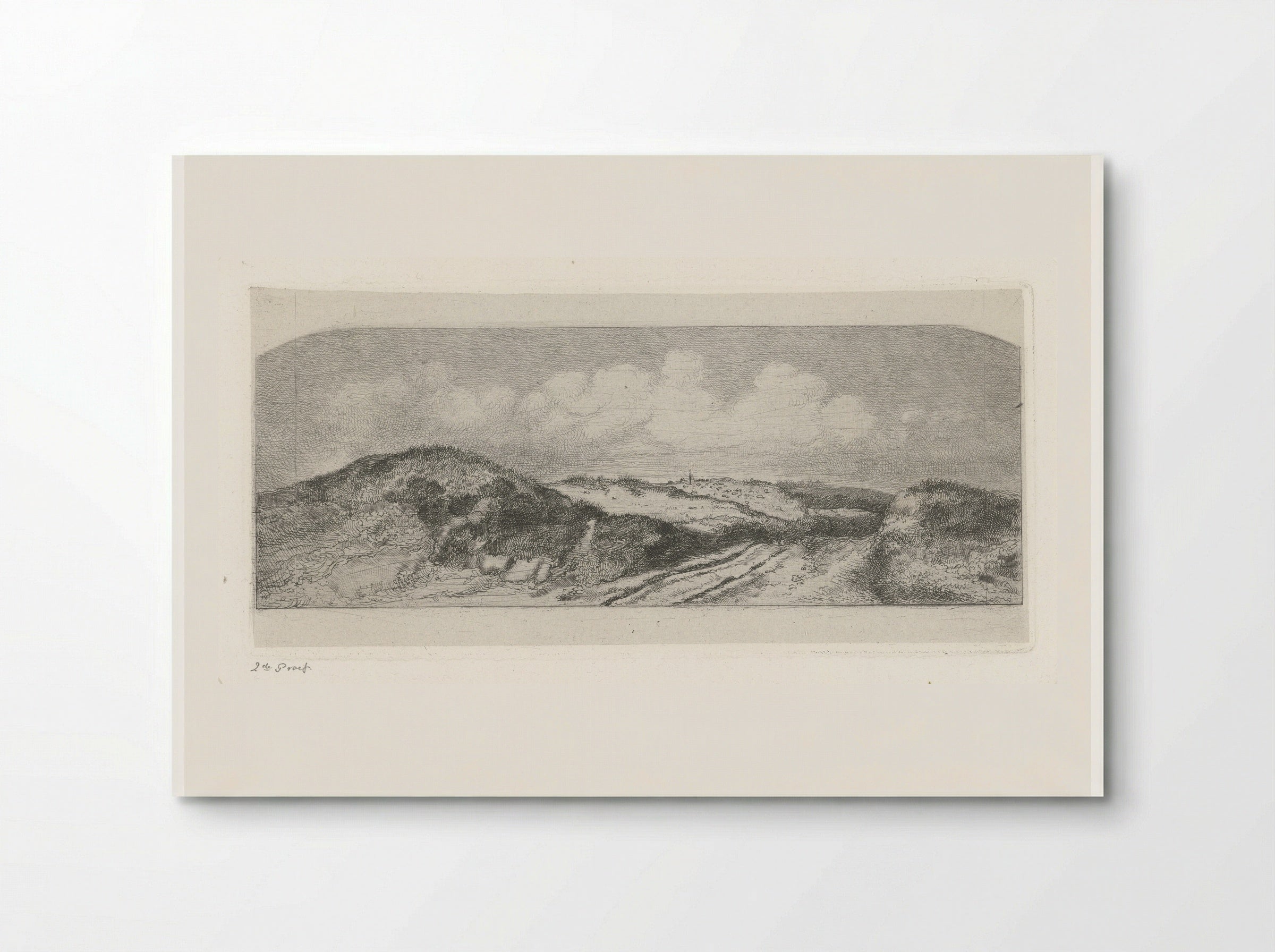 Gezicht op Wassenaar vanuit de duinen - Jacobus Ludovicus Cornet - Poster