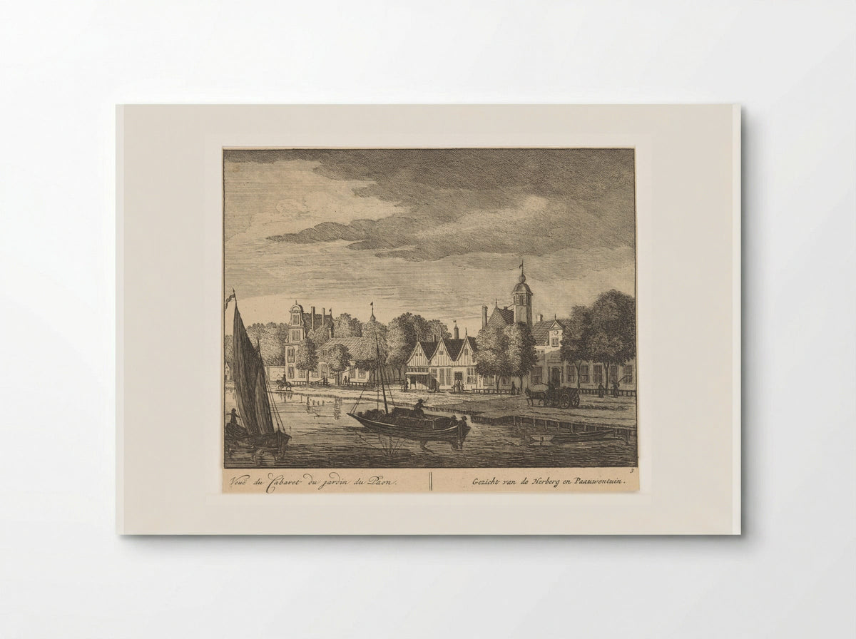 Gezicht op de Amstel bij Pauwentuin - Matthijs Pool - Poster