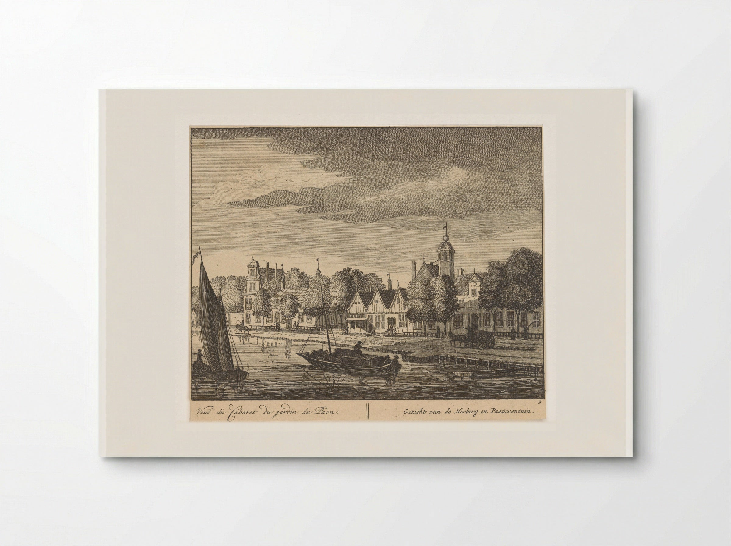Gezicht op de Amstel bij Pauwentuin - Matthijs Pool - Poster