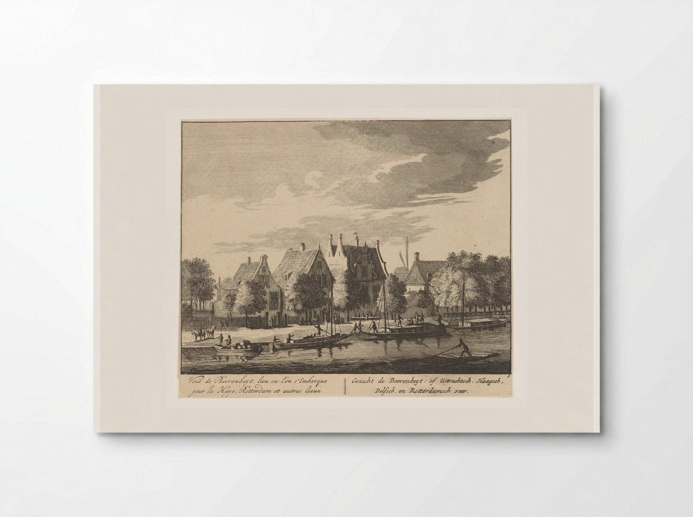 Gezicht op de Amstel bij herberg de Beerebijt - Matthijs Pool - Poster
