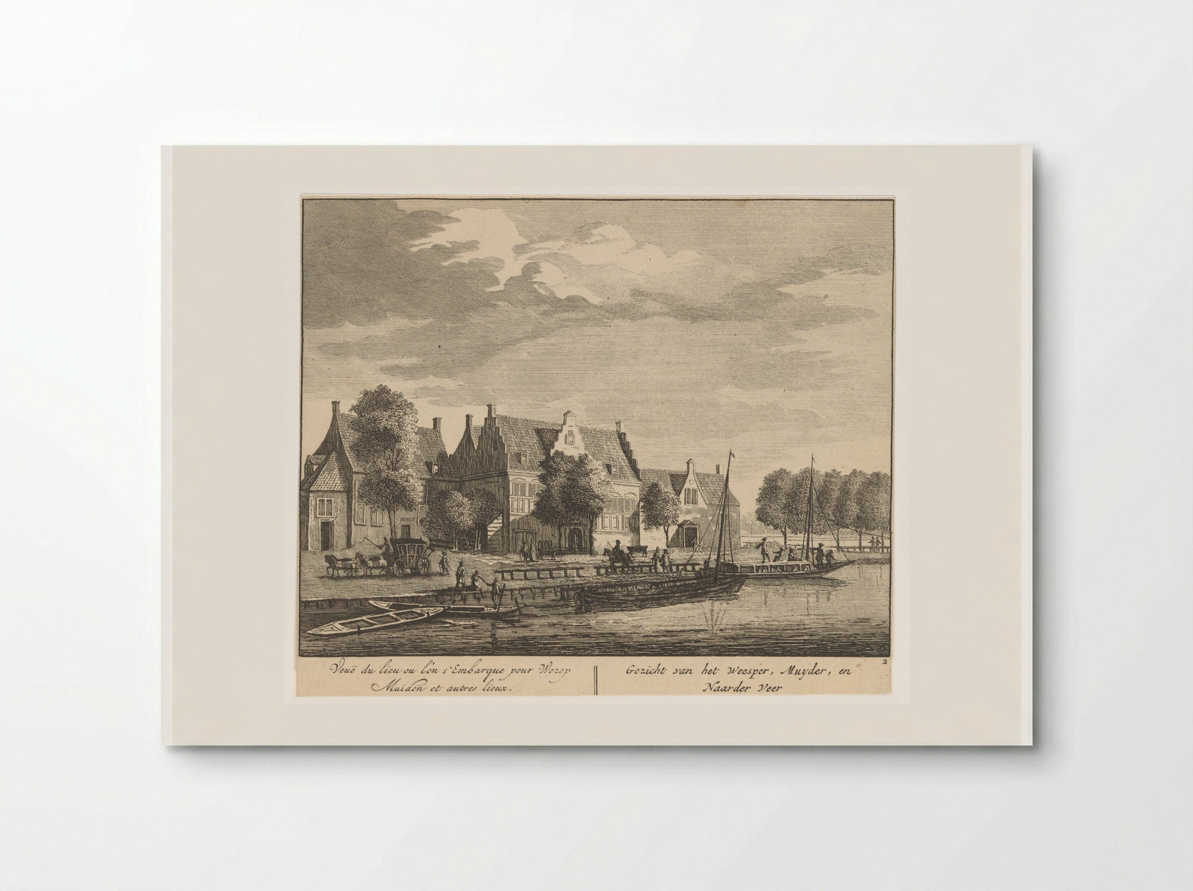 Gezicht op de Amstel bij herberg de IJsbreker - Matthijs Pool - Poster