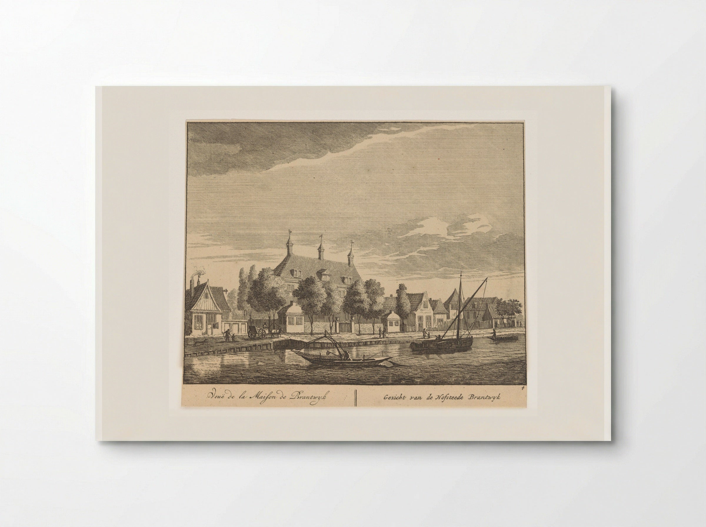 Gezicht op de Amstel bij hofstede Brandwijk - Matthijs Pool - Poster