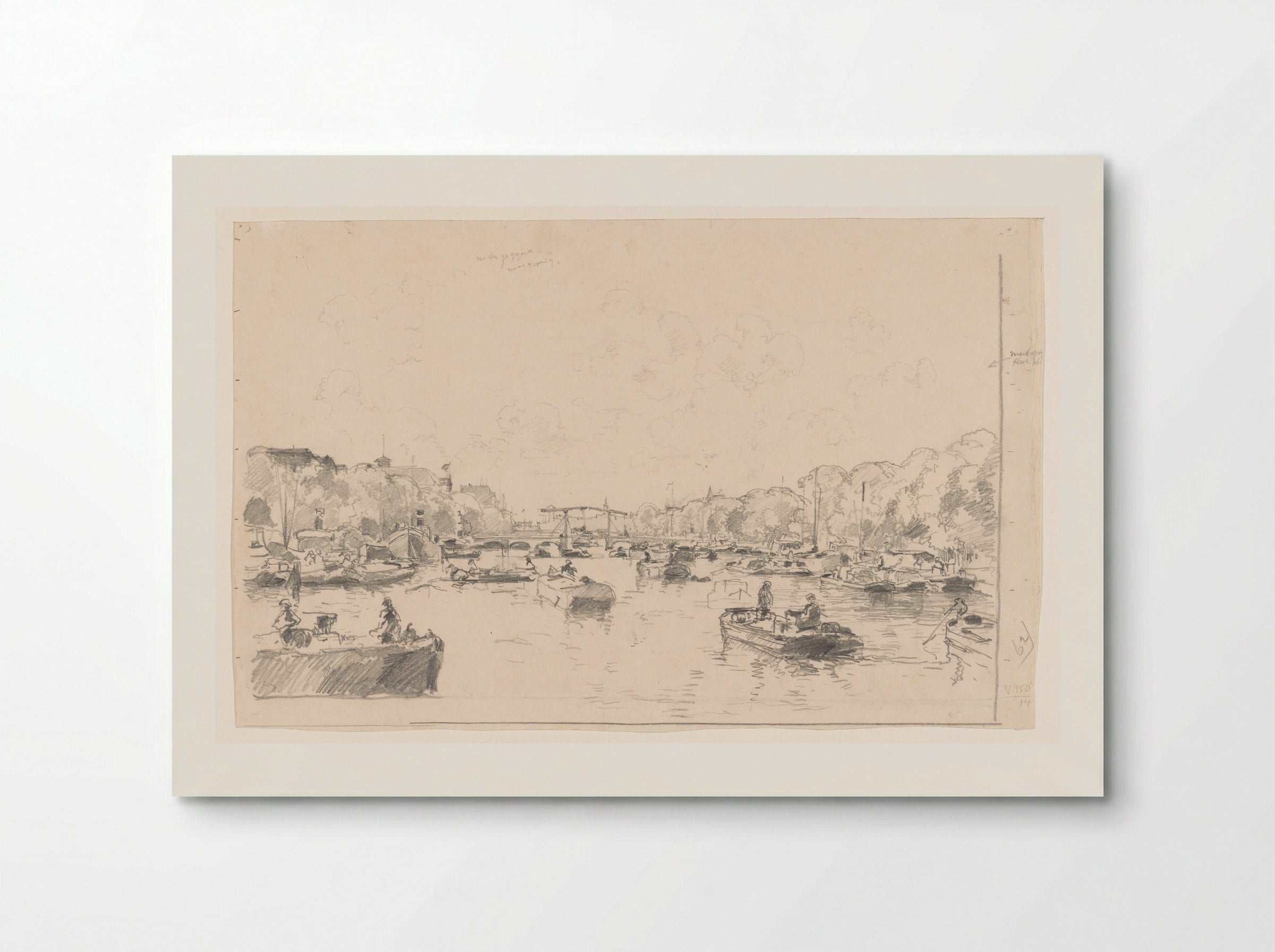Gezicht op de Amstel en de Magere Brug - Cornelis Vreedenburgh - Poster