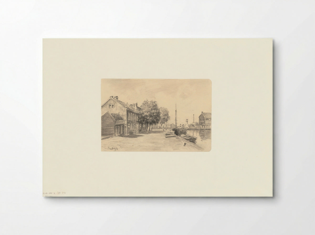 Gezicht op de Baarsjesweg aan de Kostverlorenvaart - Anthonie van Teijn - Poster