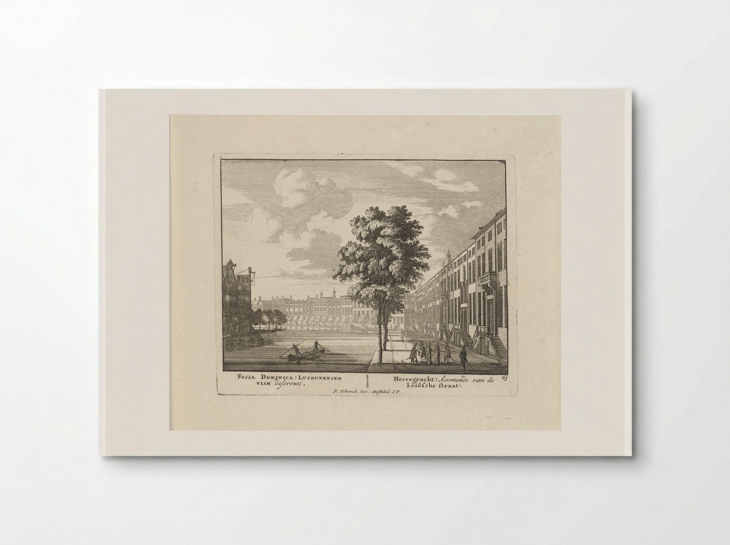 Gezicht op de Herengracht te Amsterdam - Jan van Call (I) - Poster