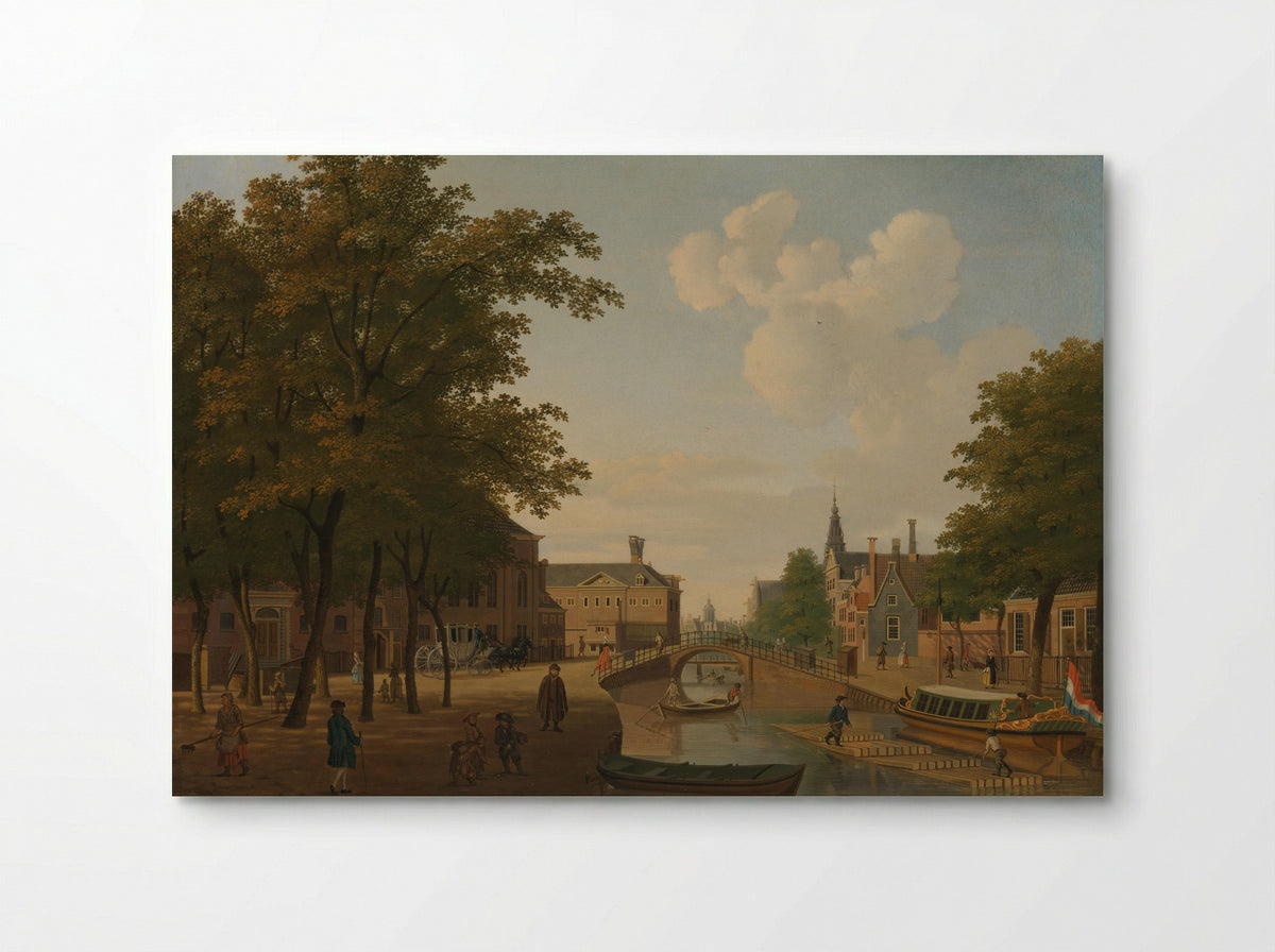 Gezicht op de Houtmarkt te Amsterdam - Hendrik Keun - Poster