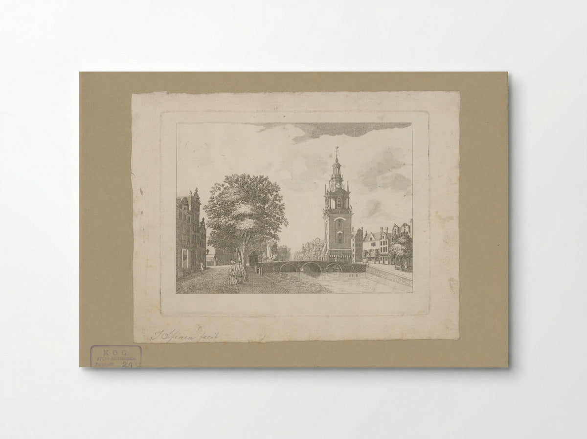 Gezicht op de Jan Roodenpoortstoren te Amsterdam - Jan Spaan - Poster